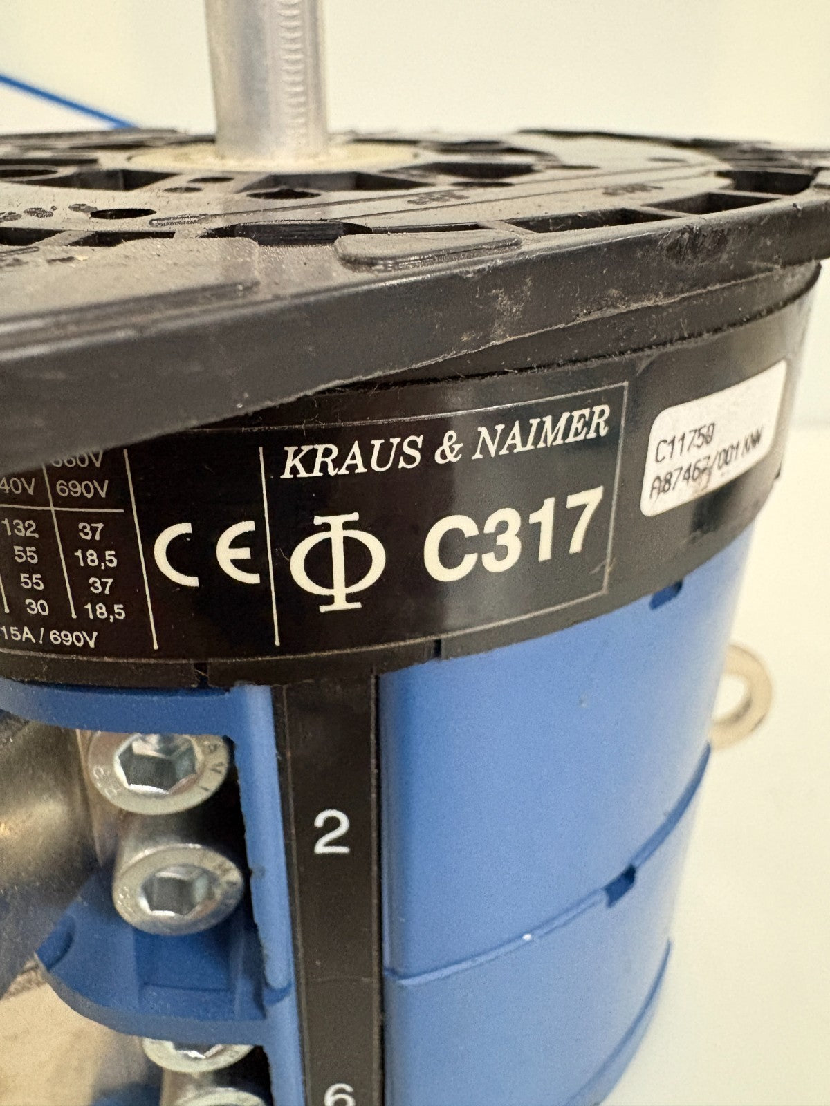KRAUS & NAIMER ROTARY SWITCH C317 C11750