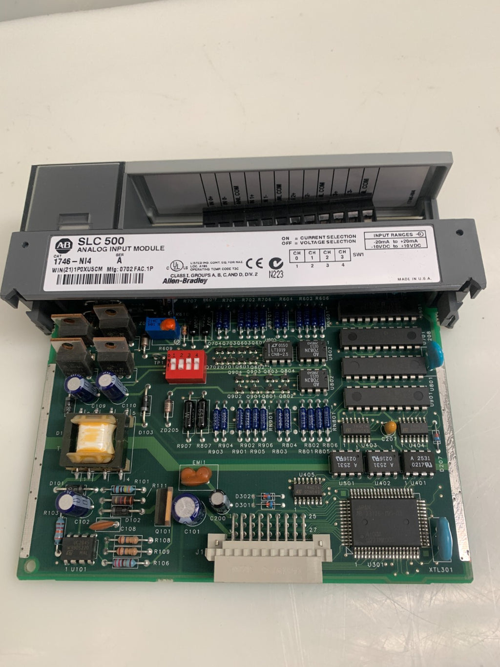 ALLEN BRADLEY  SLC 500  Input Module   1746-NI4  A