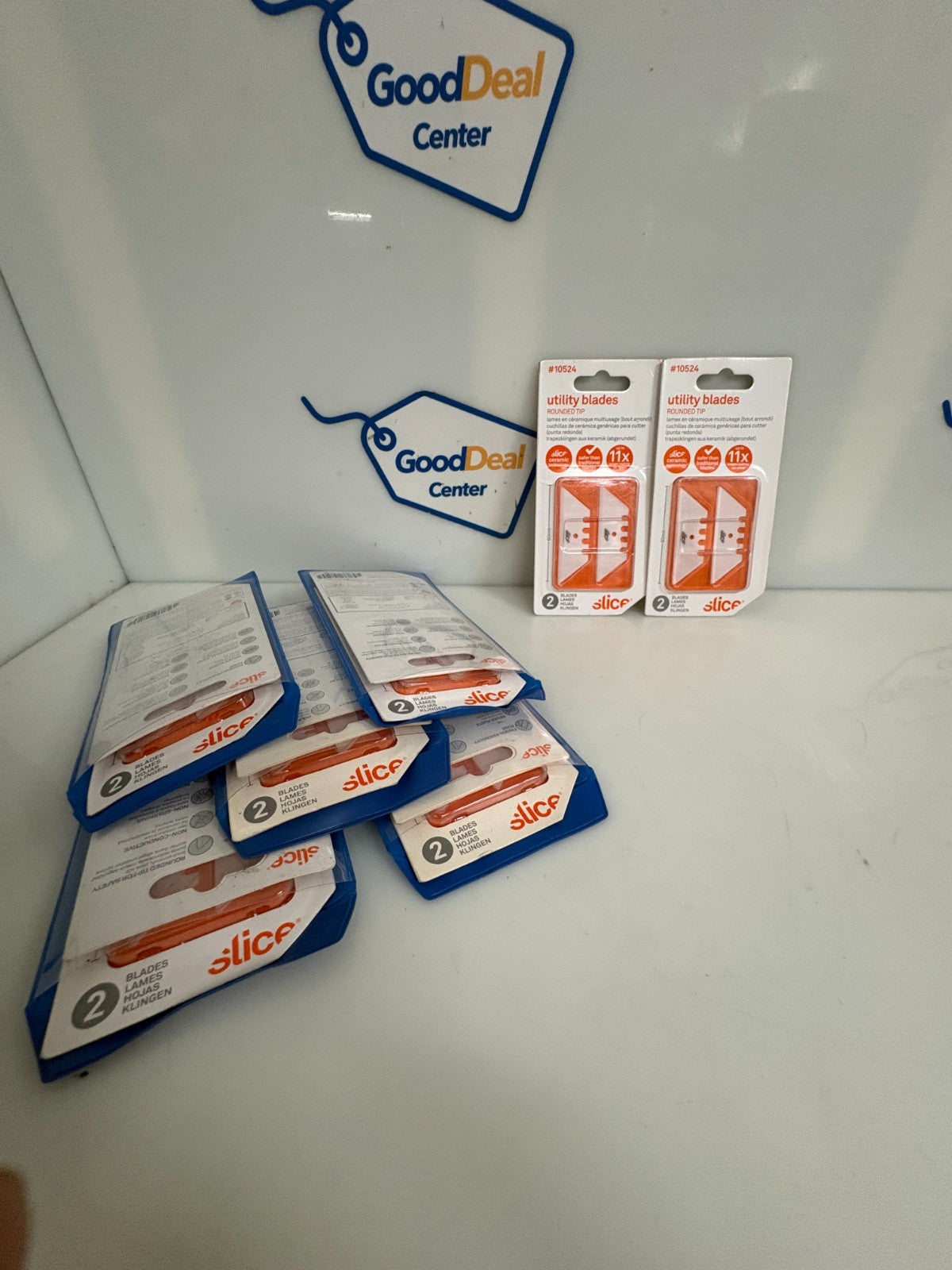LOT OF 12 SLICE REPLACEMENT CERAMIC UTILIDY BLADES #10524 PACK 2 12X2