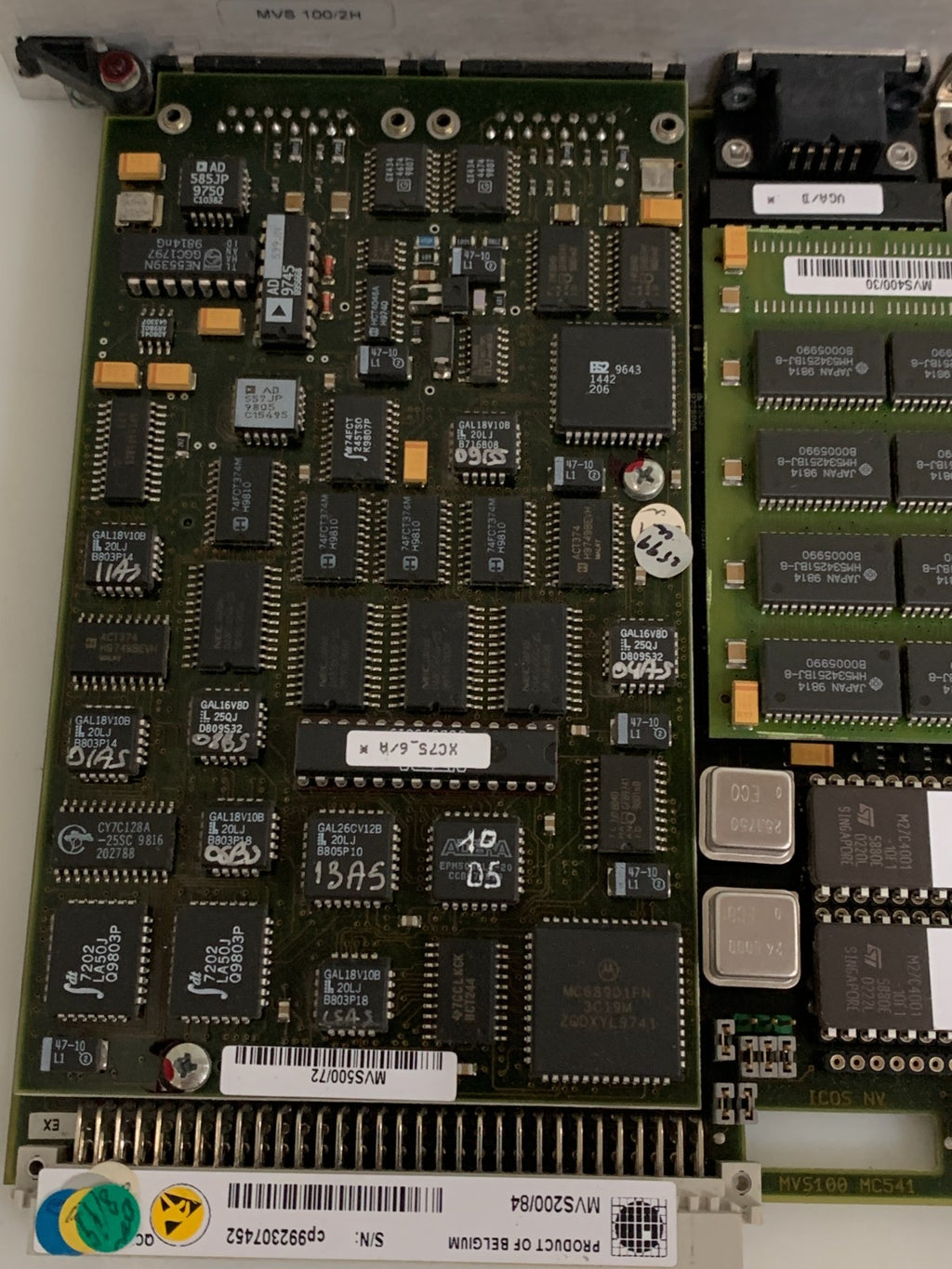 SIEMENS ICOS CIRCUIT BOARD CAMERA CONTROL MVS EDA 1 MVS 100 MC541