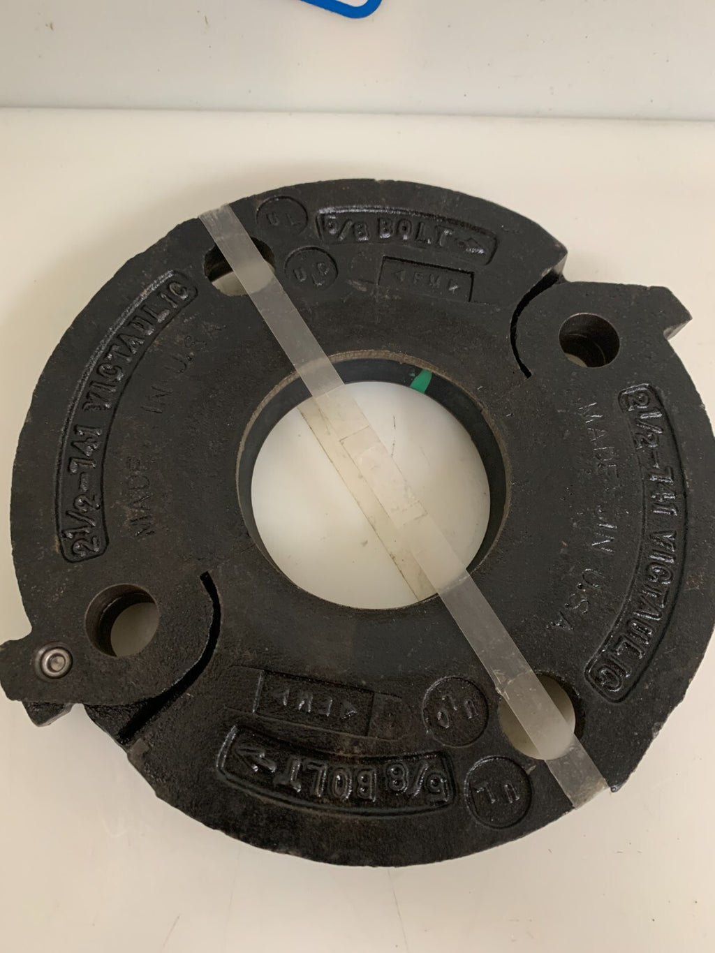 VICTAULIC GROOVED FLANGE ADAPTER W/GASKET