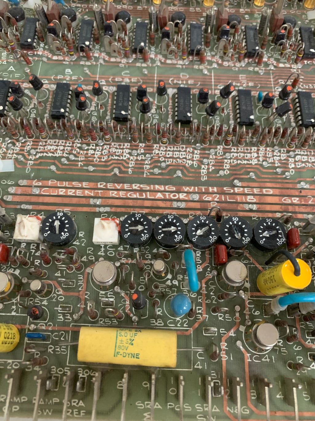 GE FANUC 6 PULSE REVERSING WITH SPEED CURRENT REGULATOR 621L118 GR 2 "7"