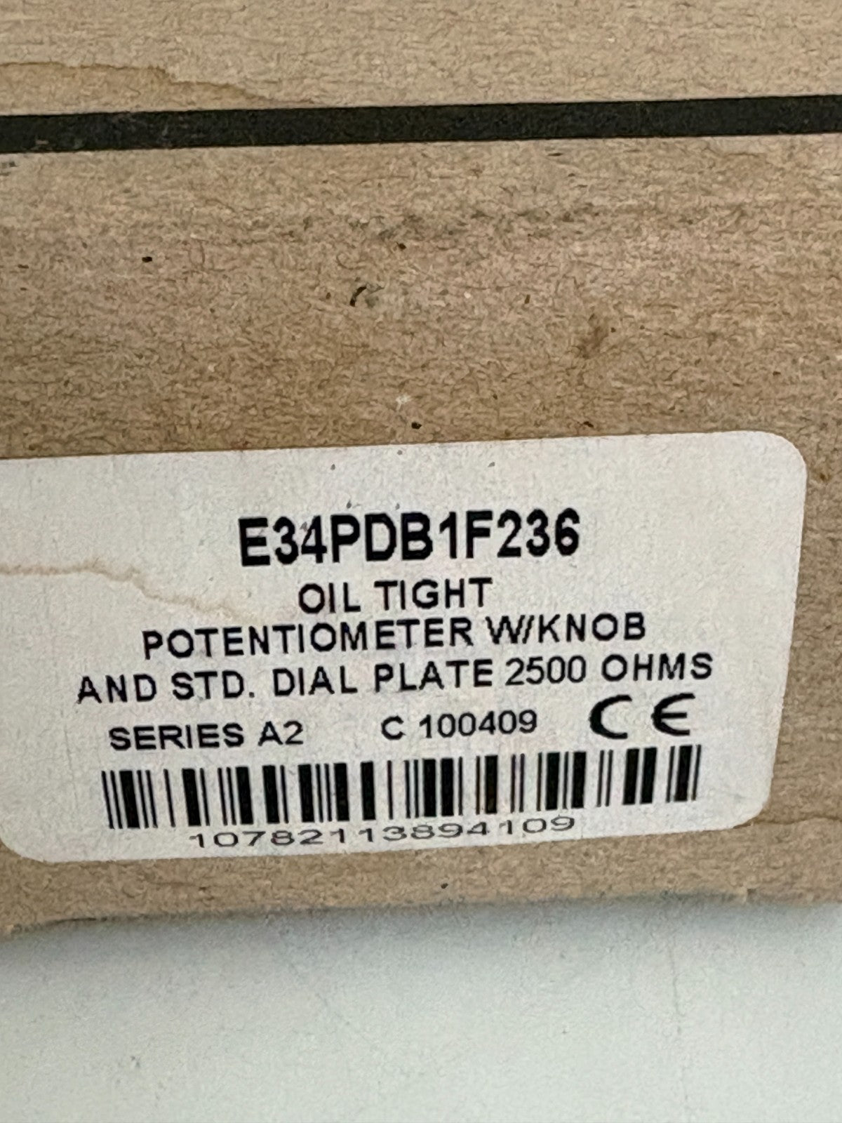 EATON OILTIGHT POTENTIOMETER E34PDB1F2363