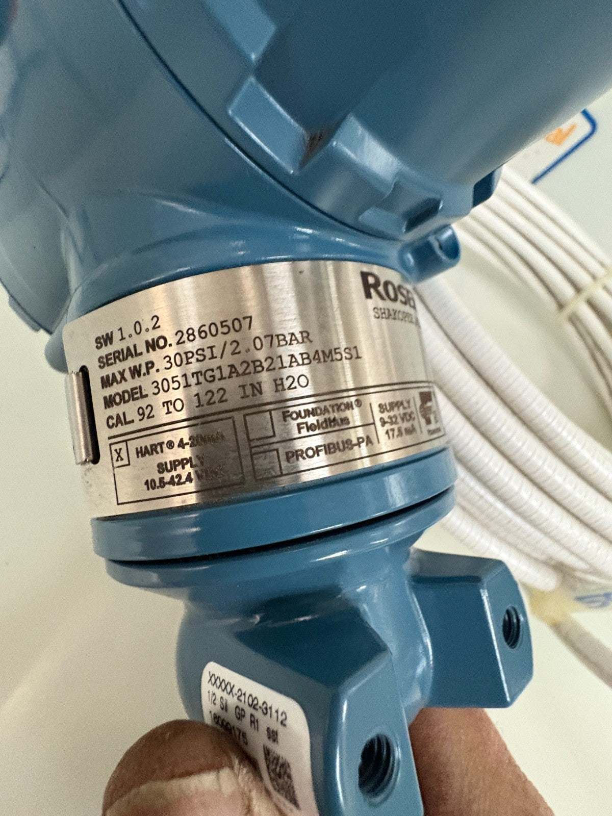 ROSEMOUNT PRESSURE TRANSMITTER 3051TG1A2B21AB4M5S1  W/MODULE SENSOR 16099175