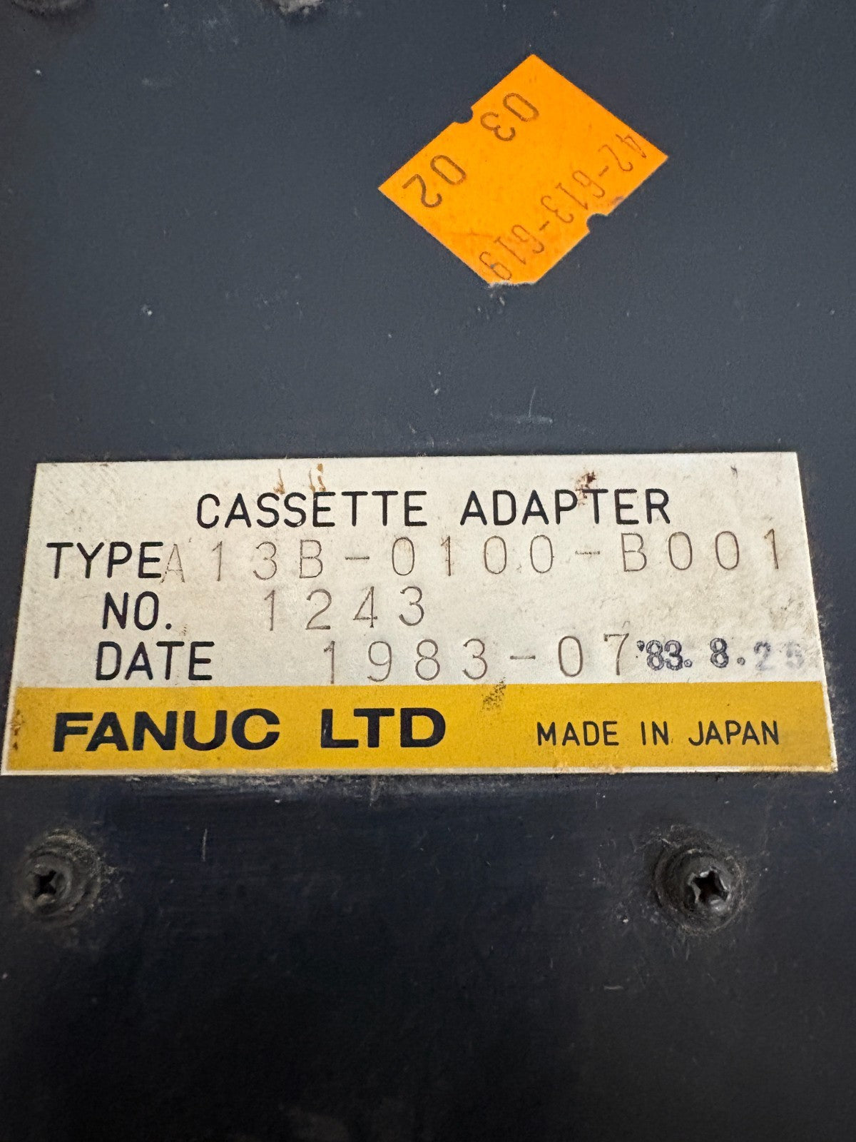 FANUC CASSETTE ADAPTER A13B-0100-B0012