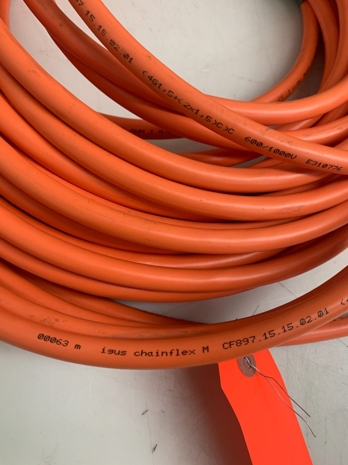 Igus CF897.15.15.02.01 ChainFlex Motor/Power Cable 25 meters 600/1000V
