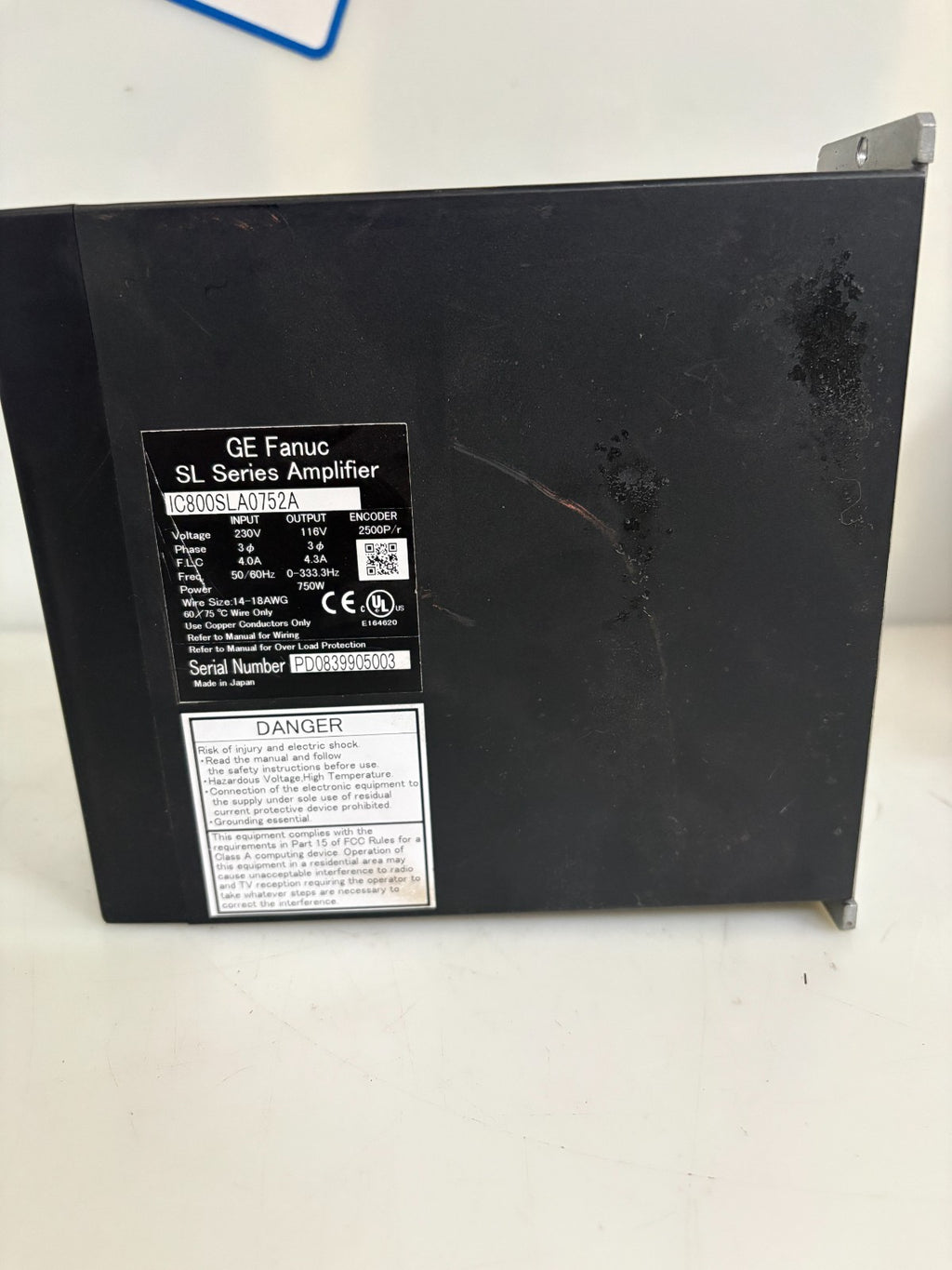 GE FANUC SL SERIES AMPLIFIER IC800SLA752A