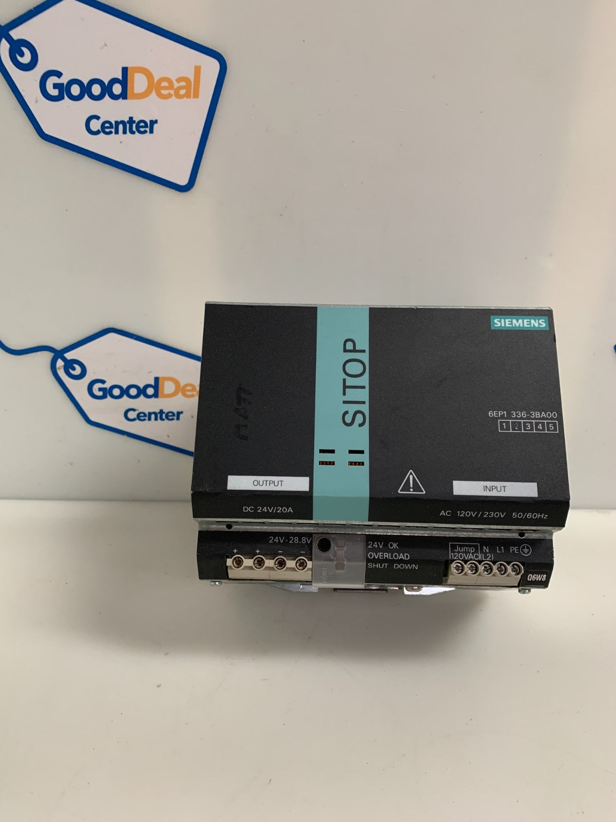 SIEMENS SITOP DC24V/20A POWER SUPPLY 6EP1 336-3BAOO0