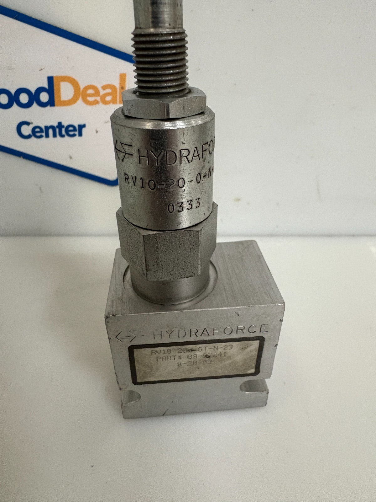 HYDRAFORCE HYDRAULIC BLOCK RV10-20A-6T-N-23 W/RELIEF VALVE RV10-20-0-N-23