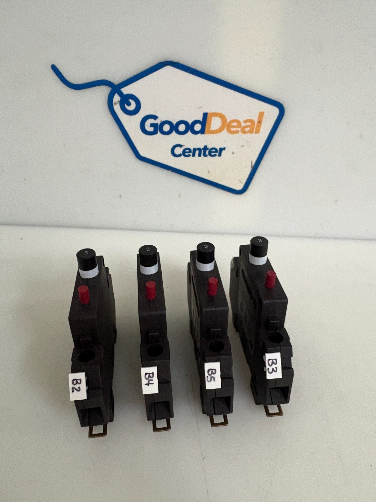 LOT OF 4 WEIDMULLER 3 AMP CIRCUIT BREAKER 9101 7035000