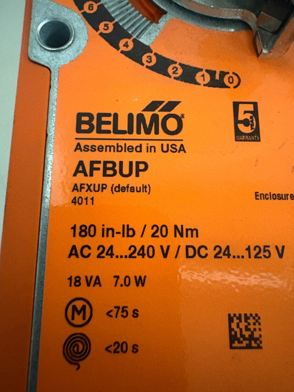BELIMO ACTUATOR AFBUP 2