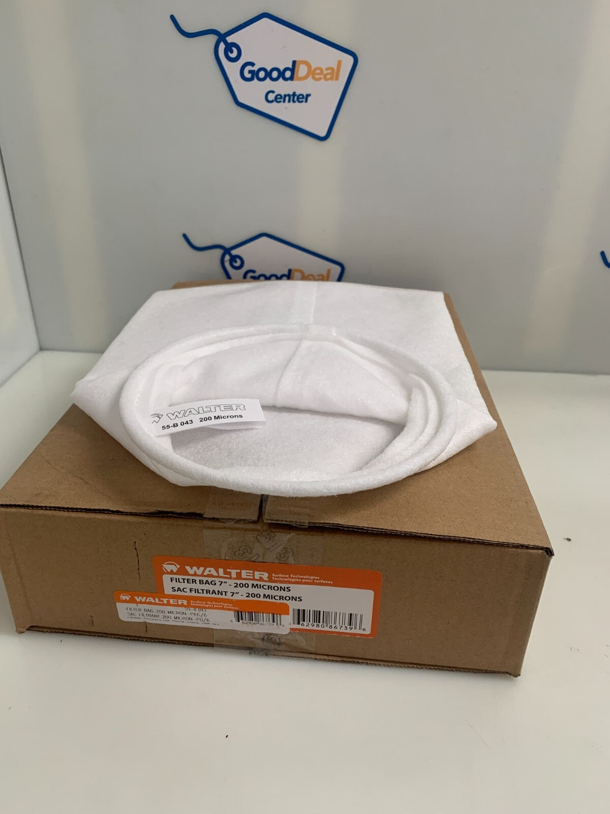 WALTER  55-D043 Disposable Filter Bag 7'' 200 Microns   6/Pack0