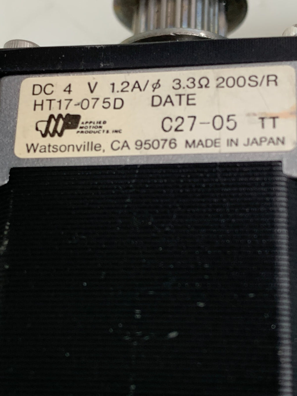 APPLIED MOTION   Step Motor  HT17-075D  w/Digital Encoder  E5-400-197-N-S-D-D-B2