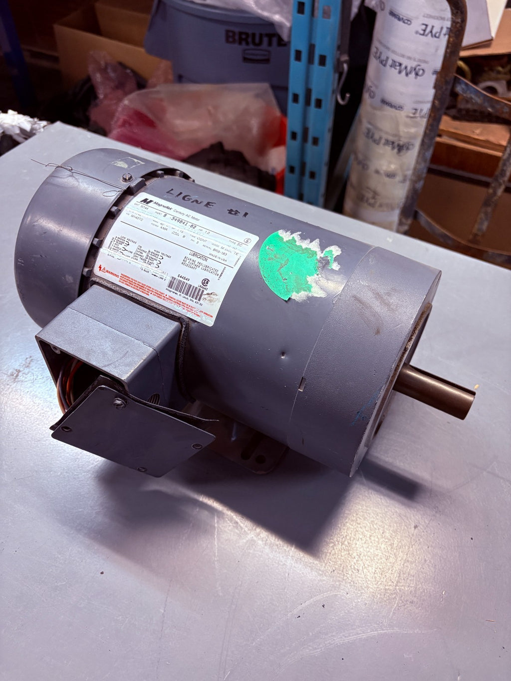MAGNETEK AC MOTOR 1 HP N 144 #8-349841-02