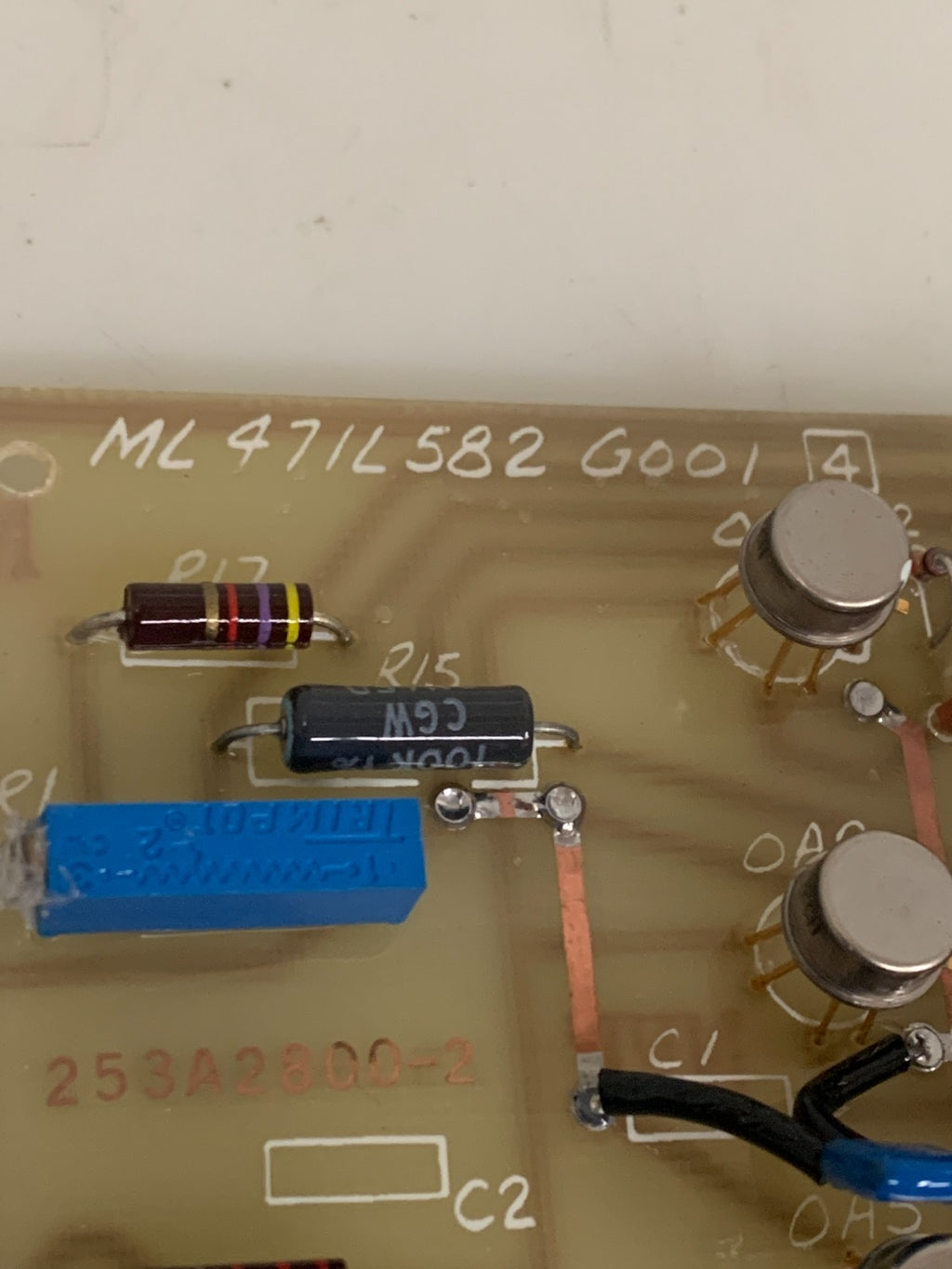 GENERAL ELECTRIC CIRCUIT BOARD ML 471L 582 G0012