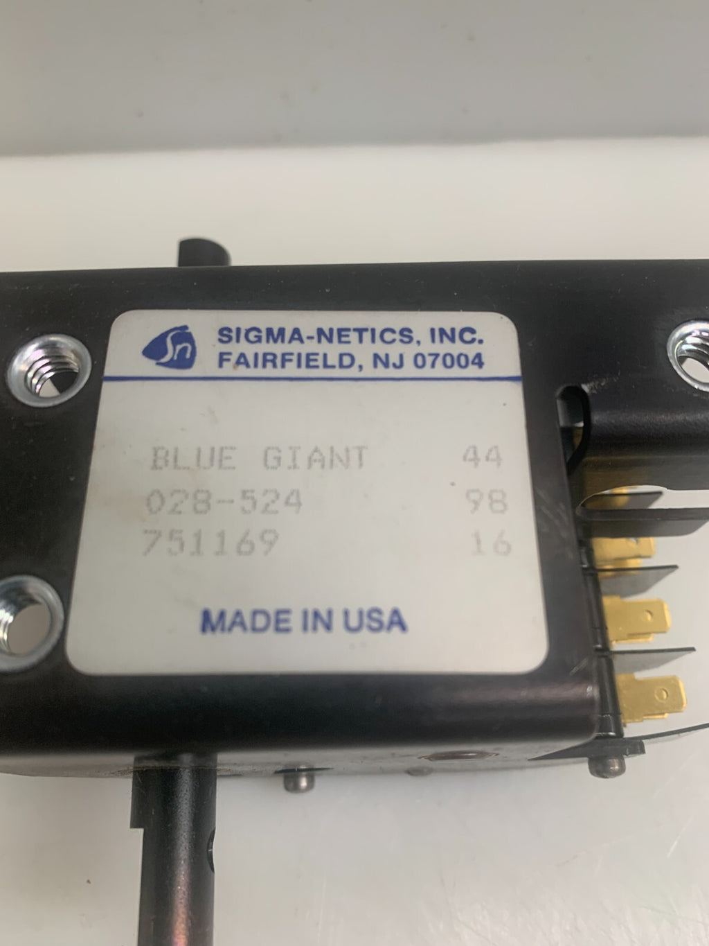 SIGMA-NETICS / Blue Giant   028-524   Contactor  751169