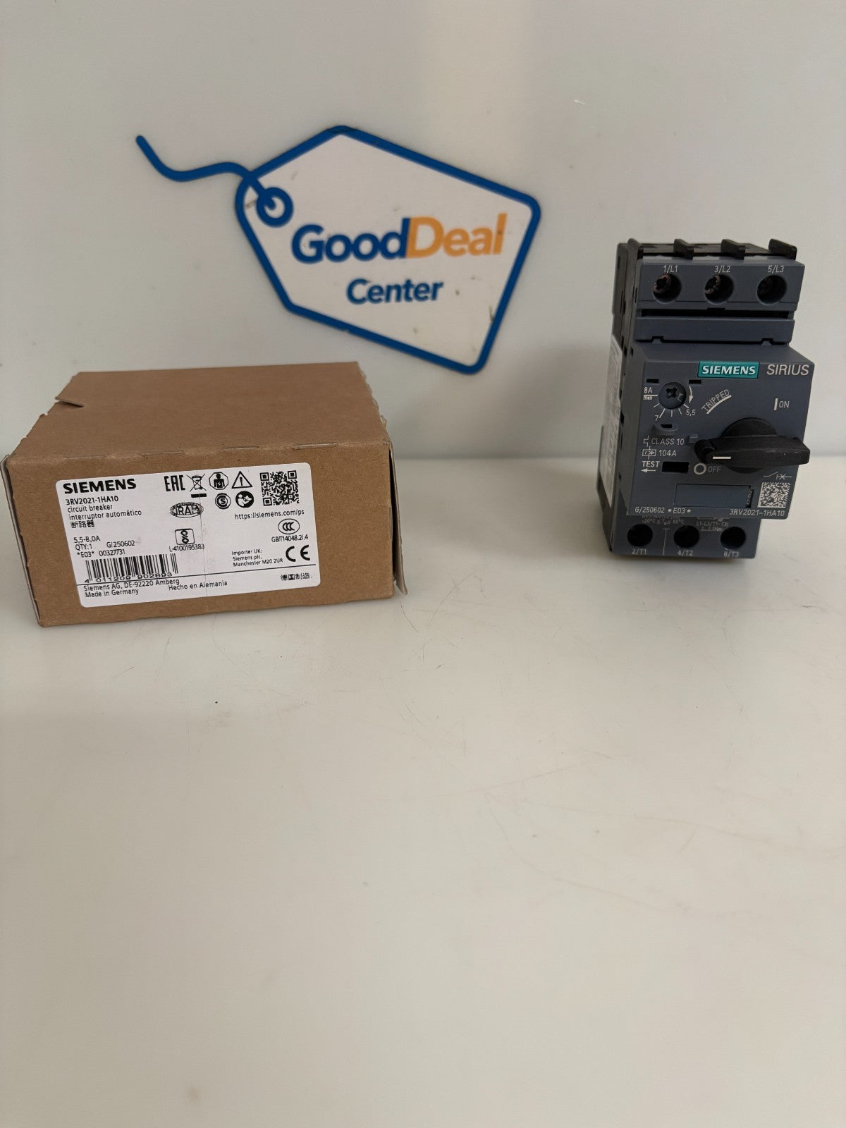 SIEMENS CIRCUIT BREAKER 3RV2021-1HA10 