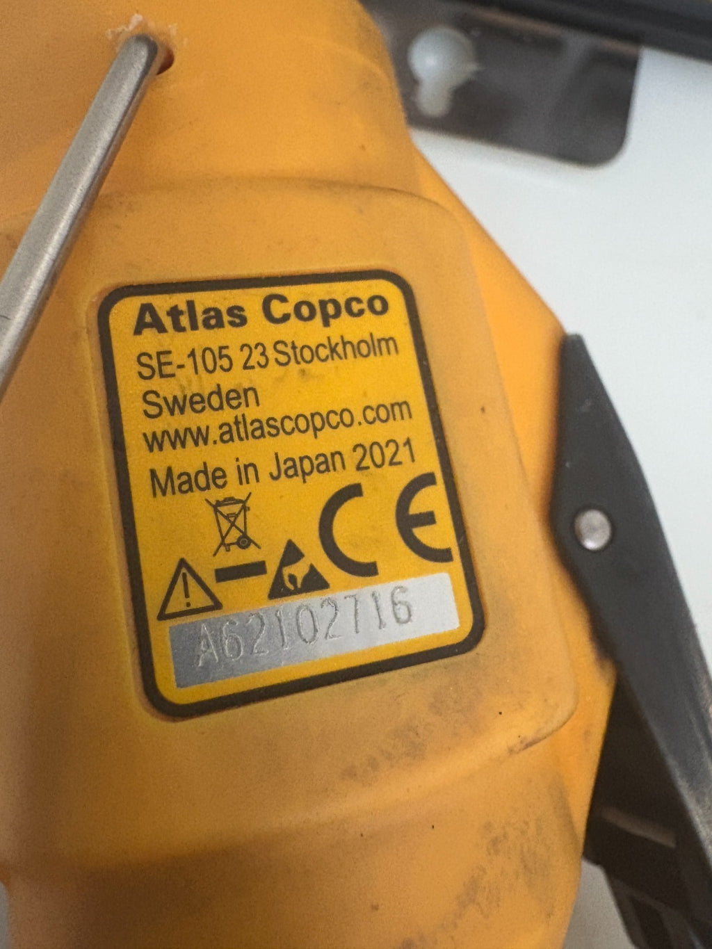 ATLAS COPCO ELECTRIC CLUTCH SCREW DRIVER EBL12 W/EBL DRIVE POWER SUPPLY