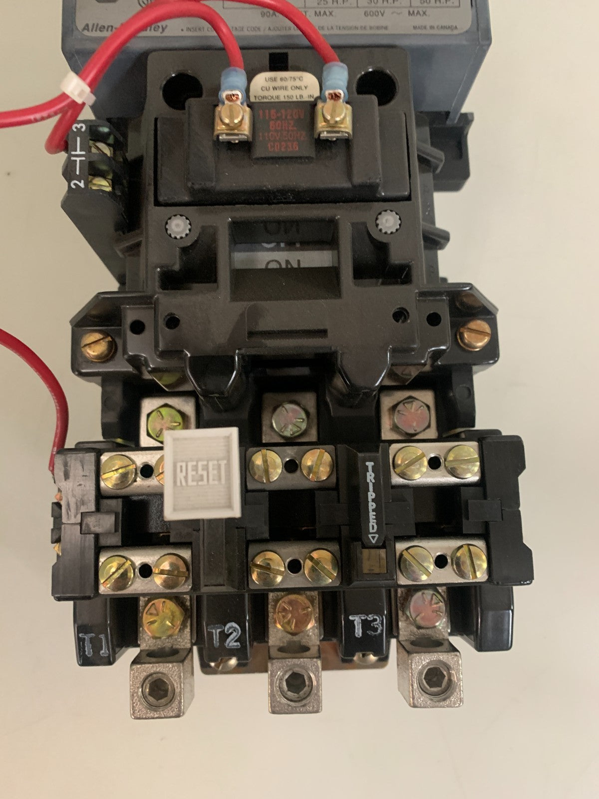 ALLEN BRADLEY MOTOR STARTER 509-DO SER A SIZE 3