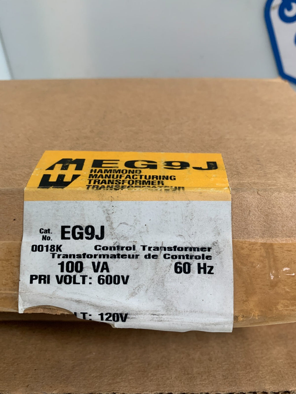 HAMMOND 100 VA TRANSFORMER #EG9J