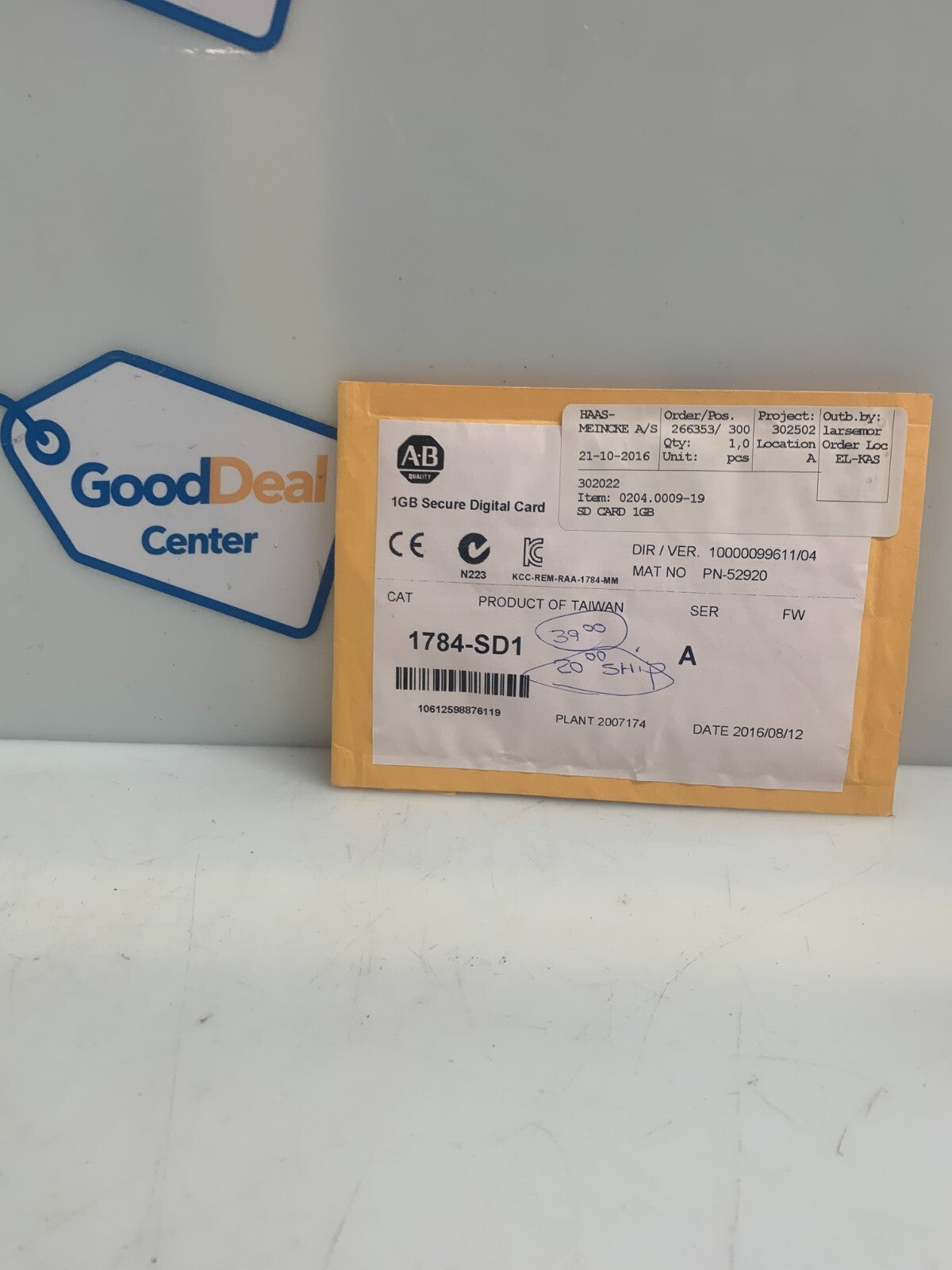 1784-SD1 ALLEN BRADLEY 1784-SD1 Digital Memory Card 1GB