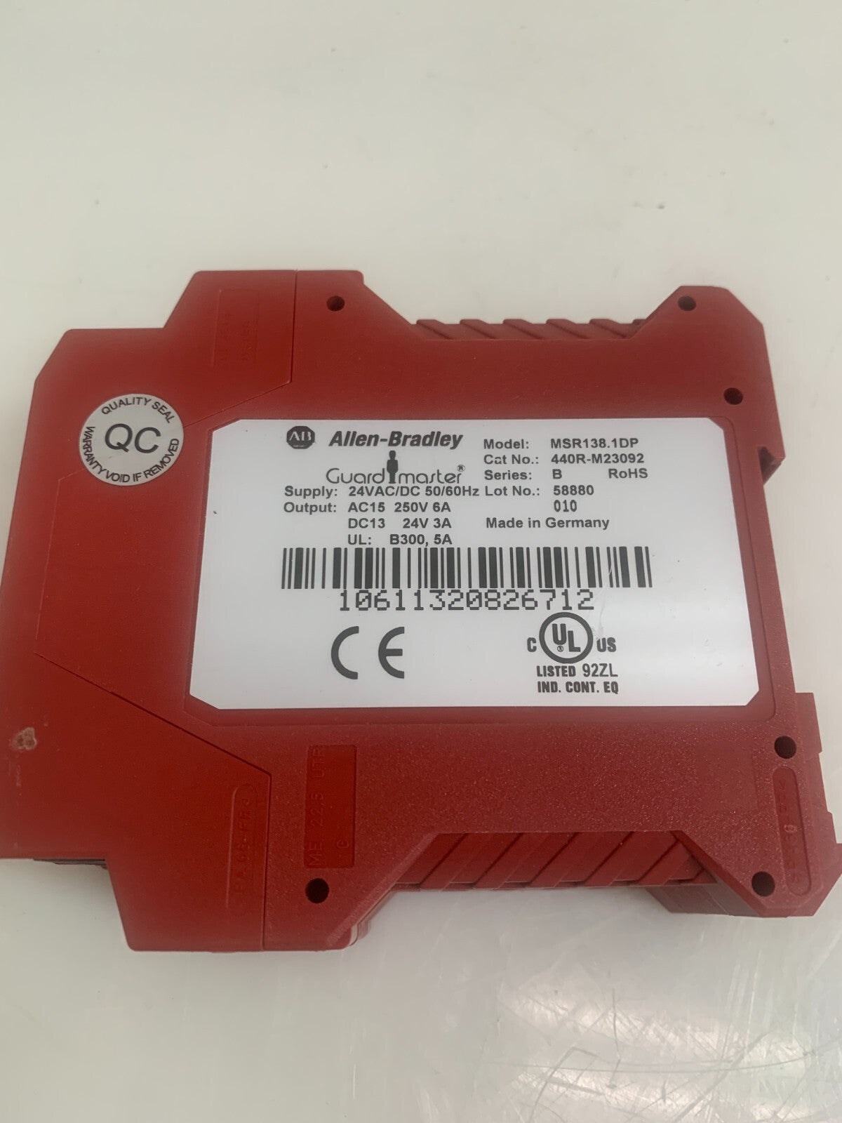 ALLEN-BRADLEY / Guardmaster MSR138.1DP    Safety Relay   440R-M23092