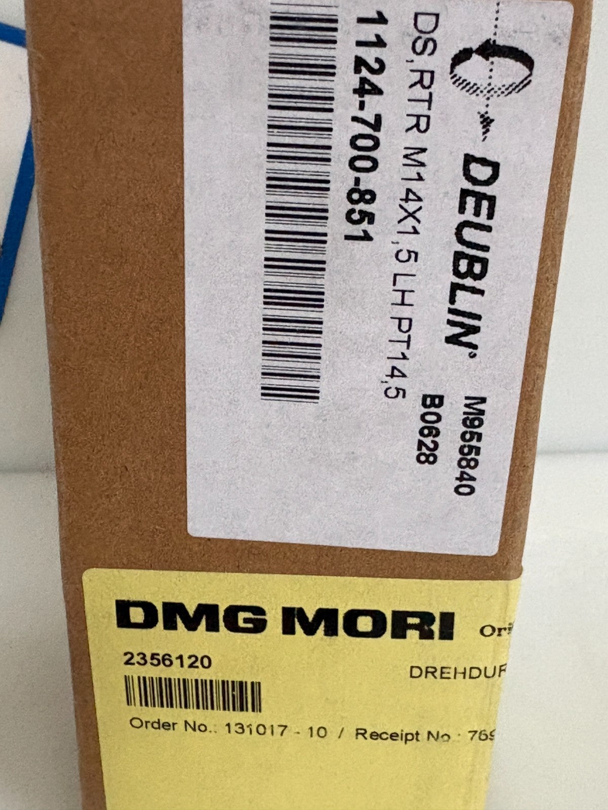 DMG.MORI DEUBLIN BEARINGLESS AUTO SENSE UNION #1124-700-851  #23561 20