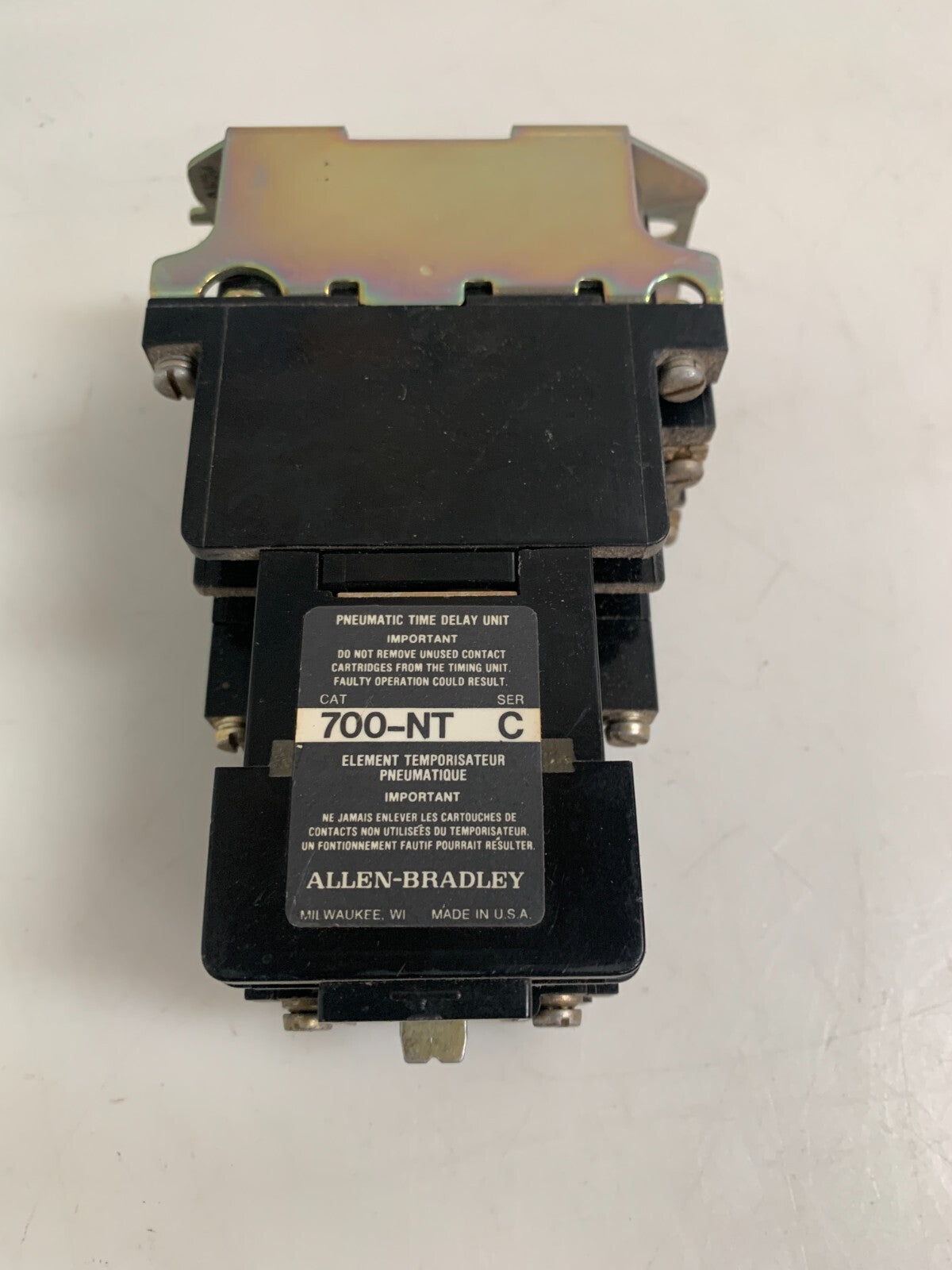 Allen Bradley 700-NT400A1 C Timing Control Relay with Pneumatic Time Delay Unit4