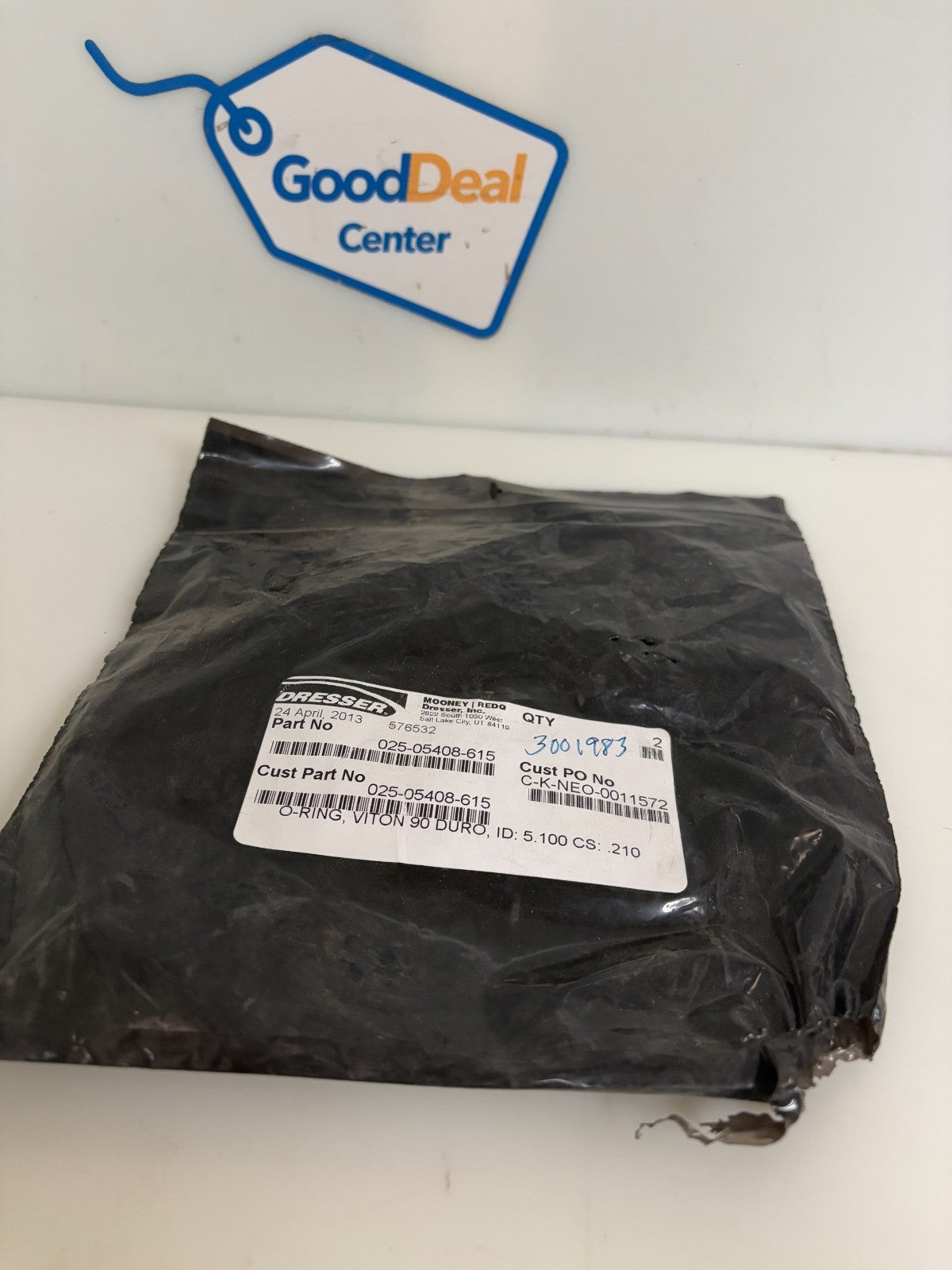 LOT OF 2 DRESSER O-RING VITON 90 025-05408-615