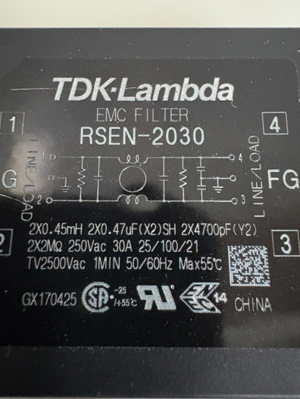 TDK-LAMBDA EMC FILTER RSEN-2030