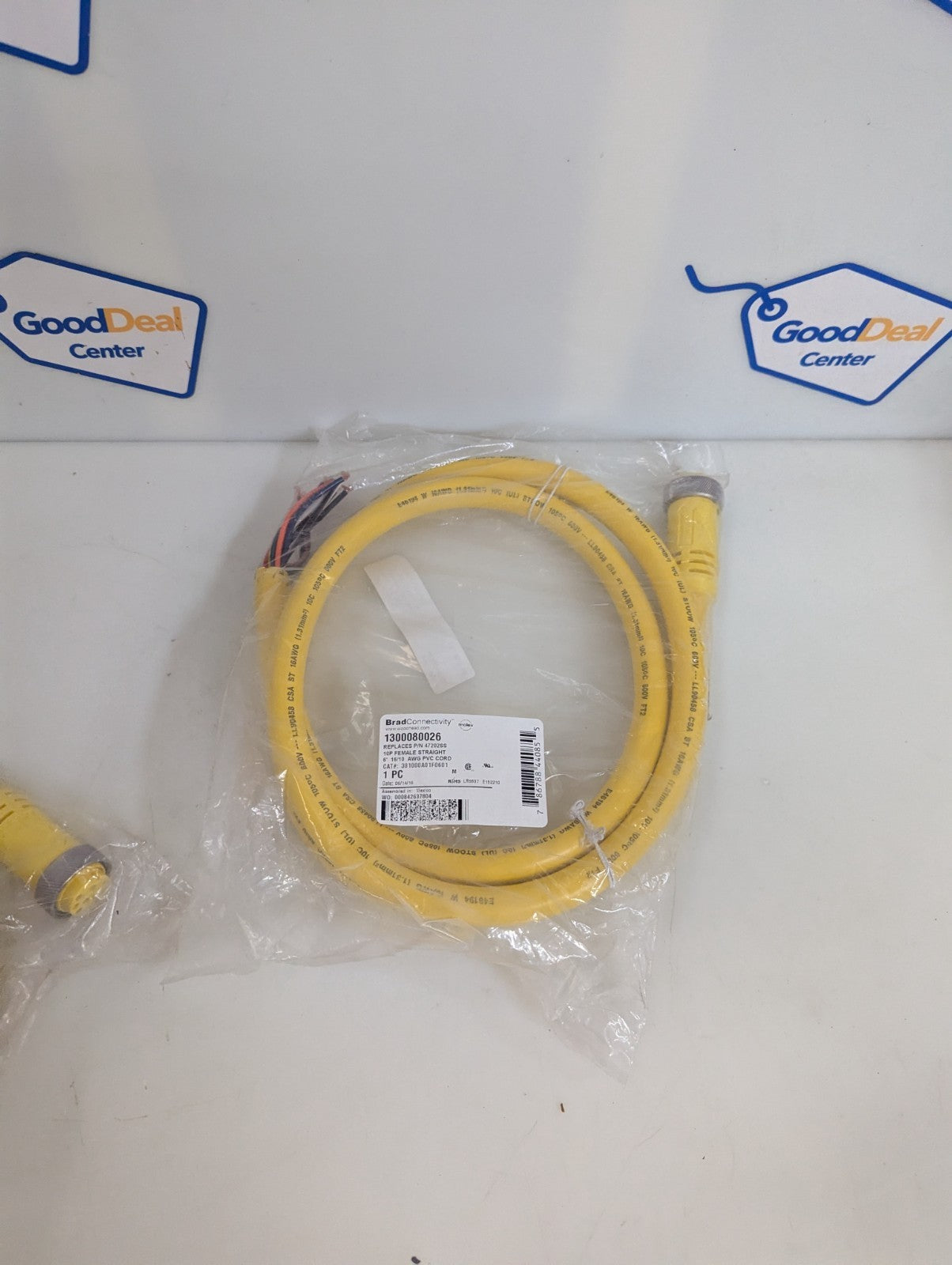 LOT OF 2 BRAD CONNECTIVITY WOODHEAD CABLE 103000A01F060