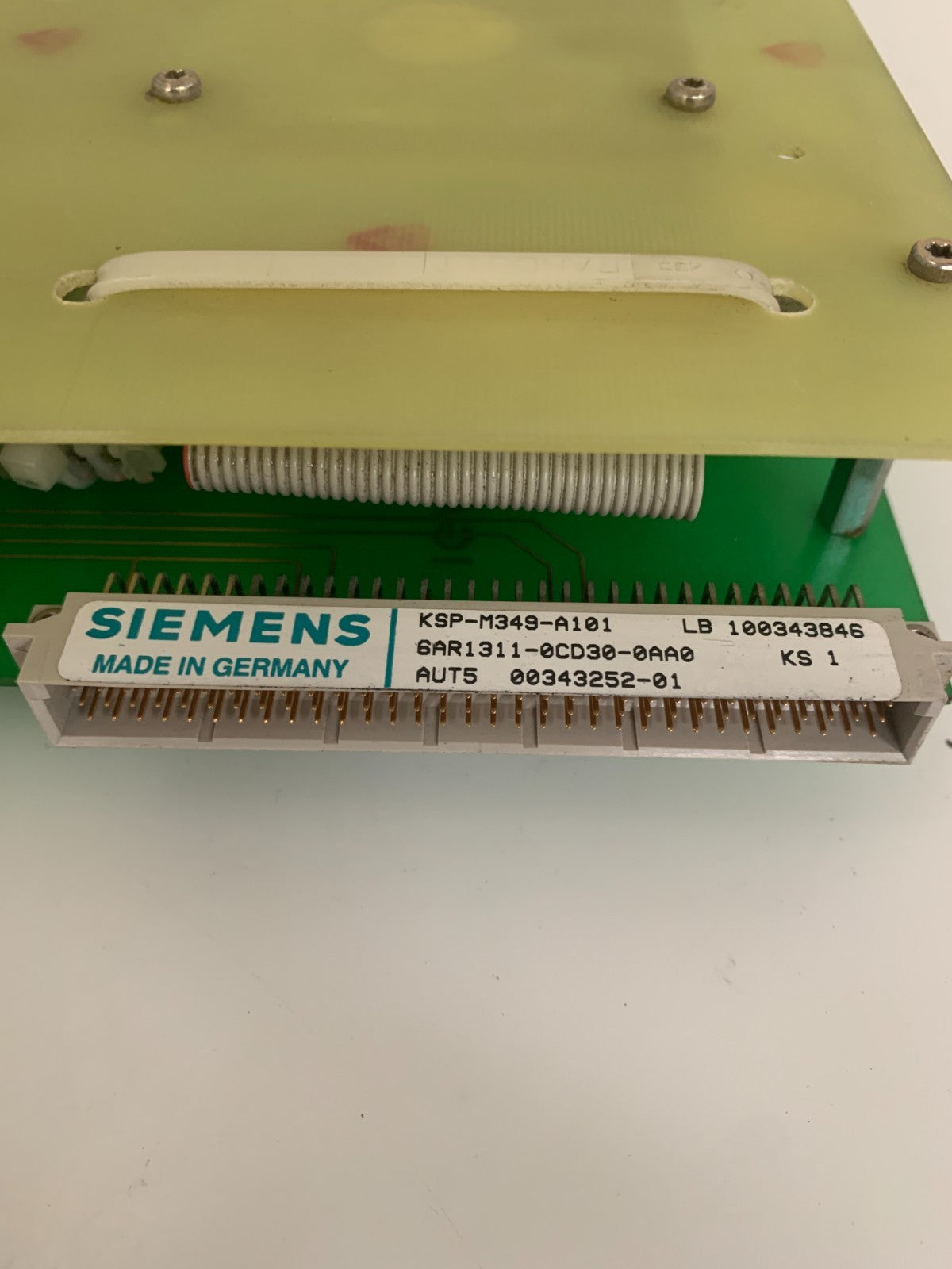 SIEMENS COMPUTER BOARD KSP-M349-A101 6 AR1311-0CD30-0AA0 00343252-01