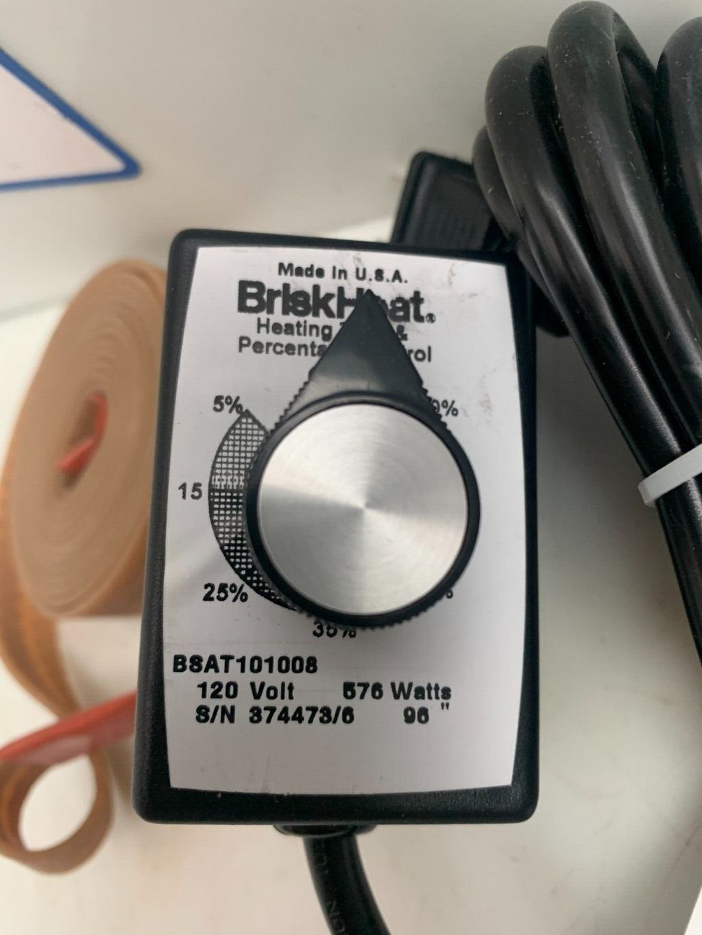 Briskheat Heating Tape Controller 0-450 Degrees BSAT101008 576W1