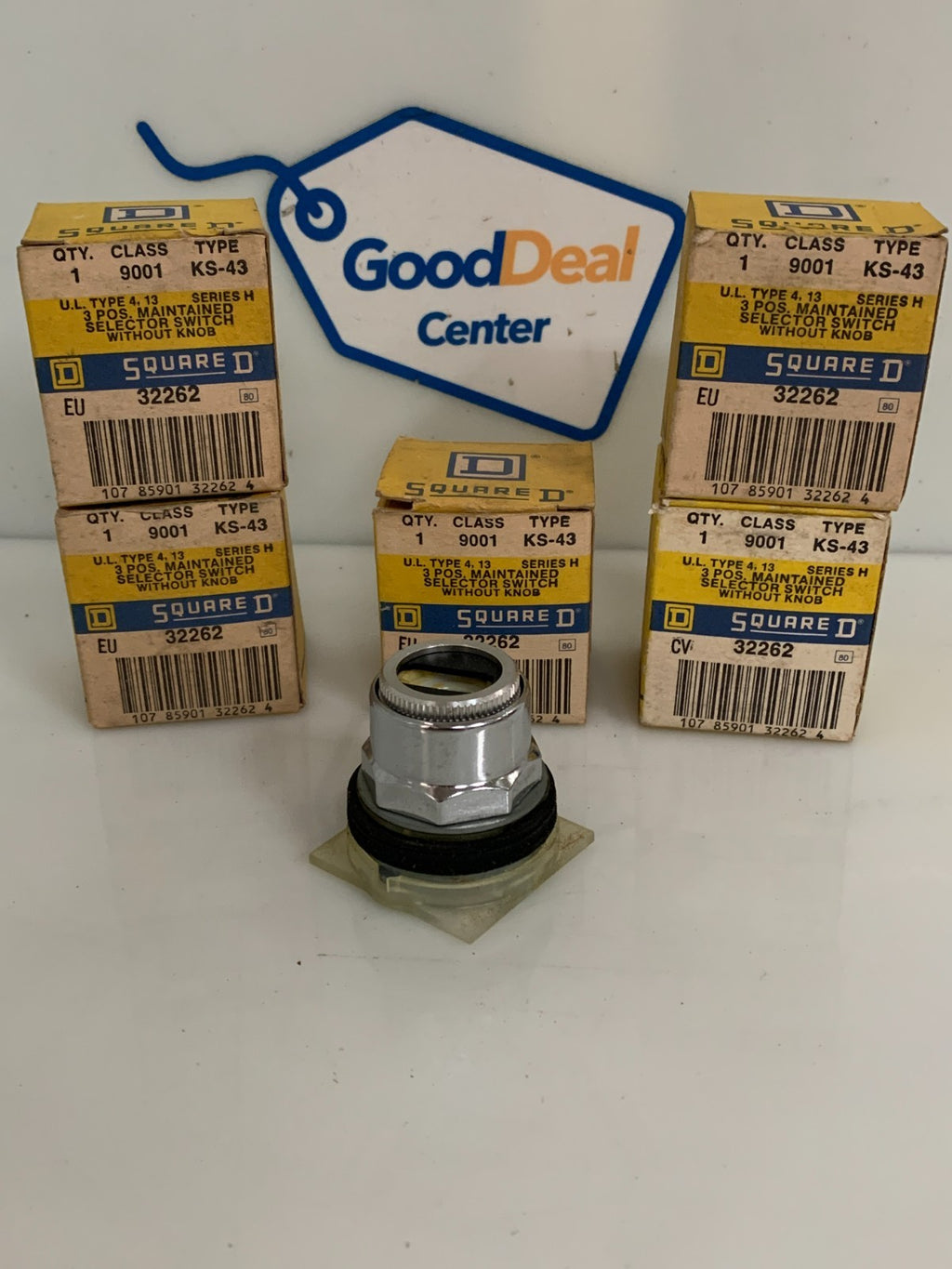 LOT OF 5 SQUARE D 3 POS SELECTOR SWITCH KS-43 322620