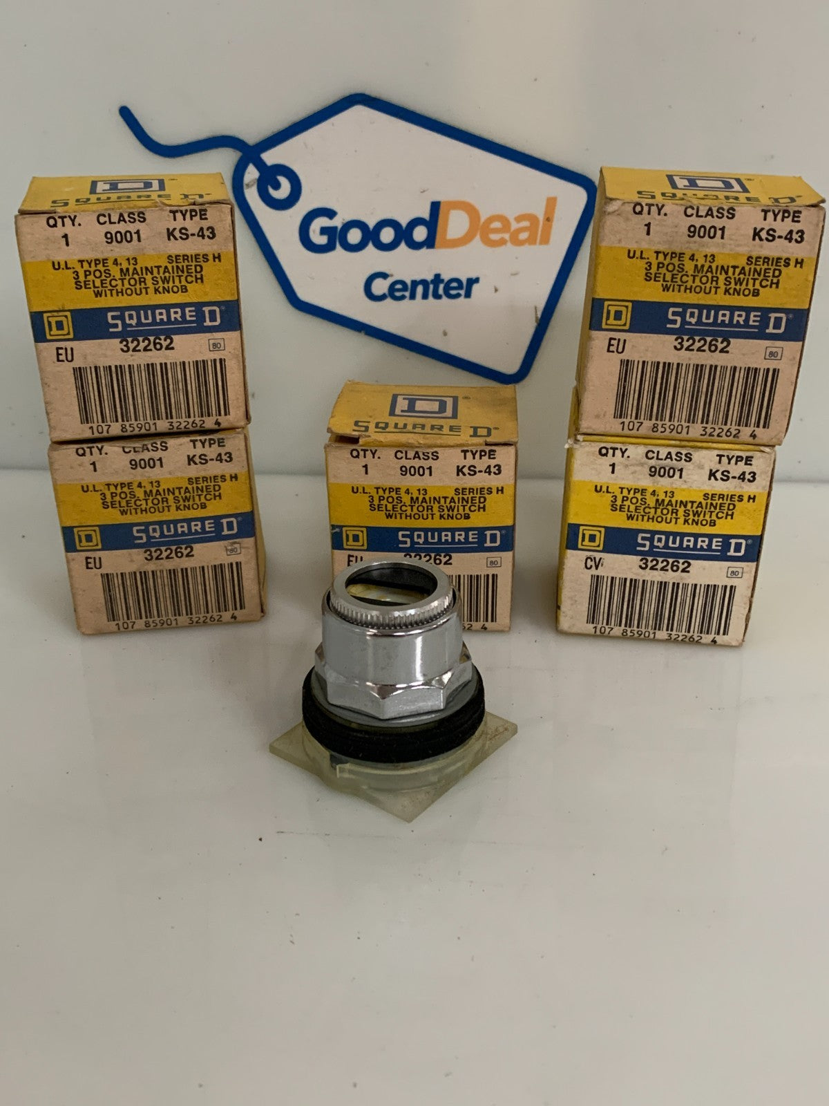 LOT OF 5 SQUARE D 3 POS SELECTOR SWITCH KS-43 322620