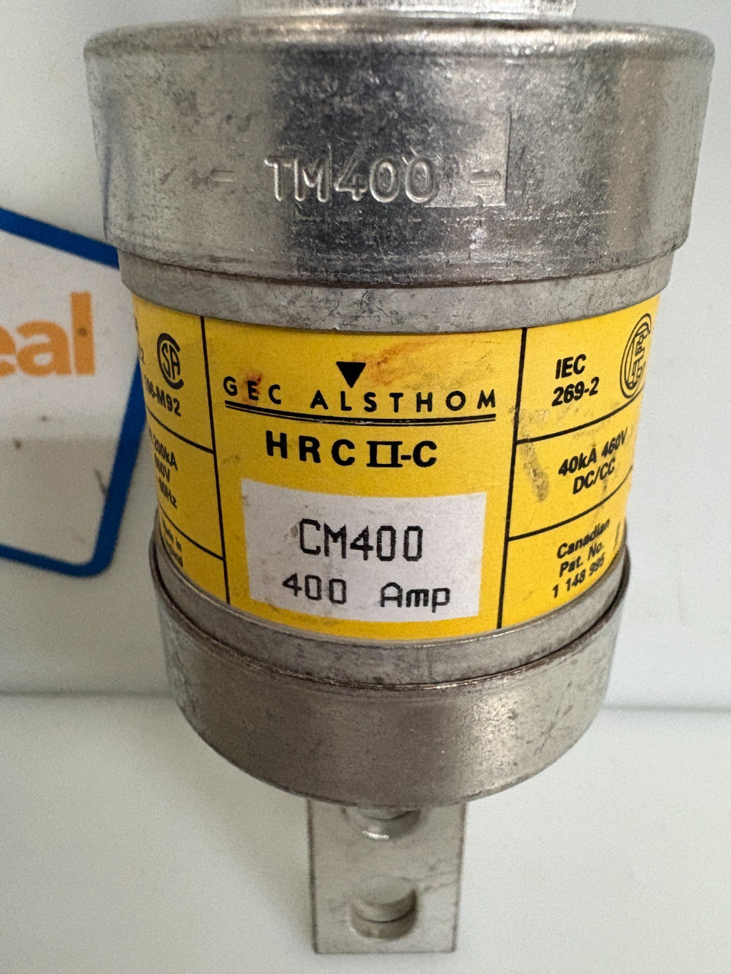 LOT OF 3 GEC ALSTHOM HRC II-C CM 400 400 AMP FUSE