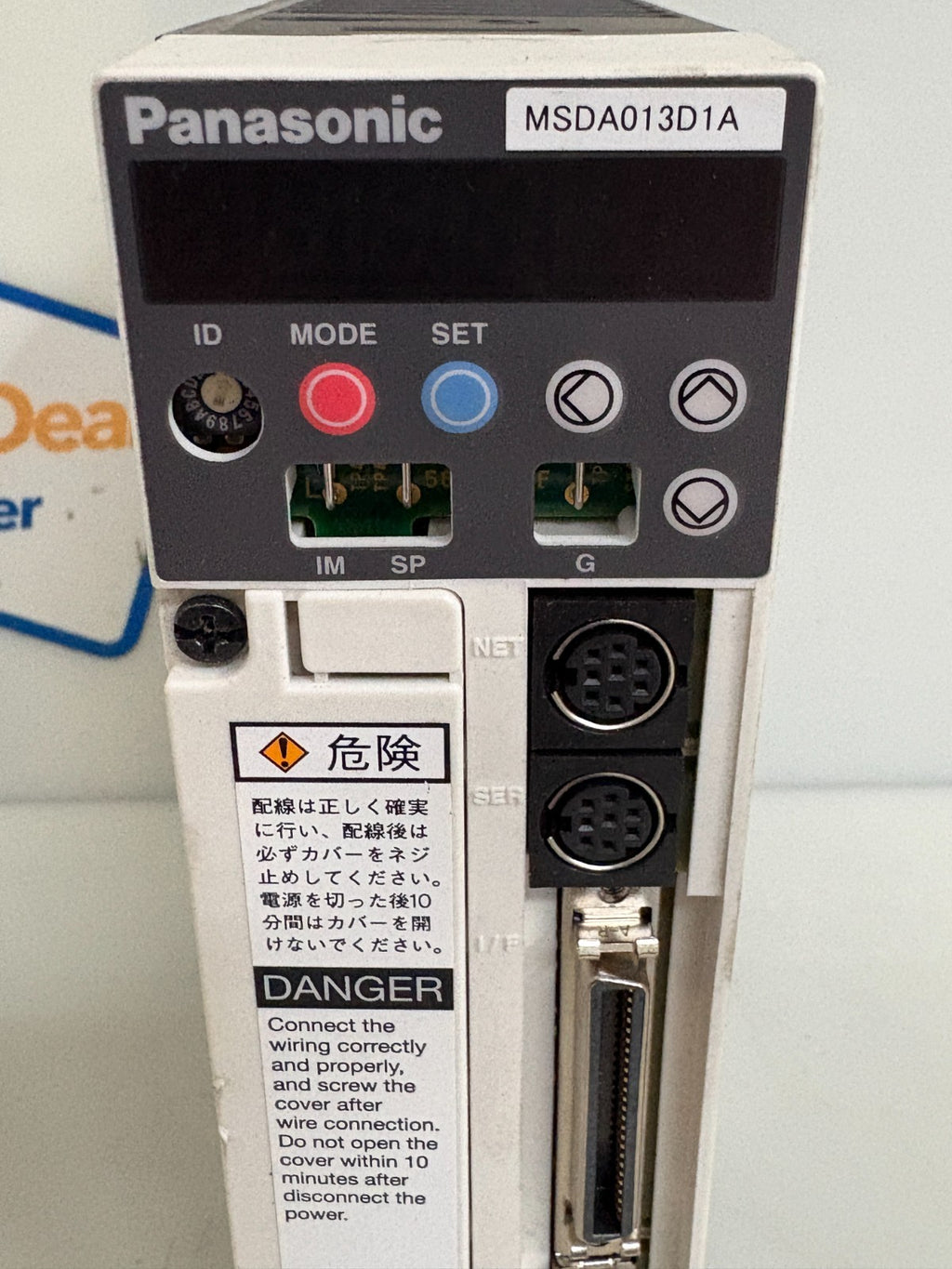 PANASONIC AC SERVO DRIVER MSDA013D1A