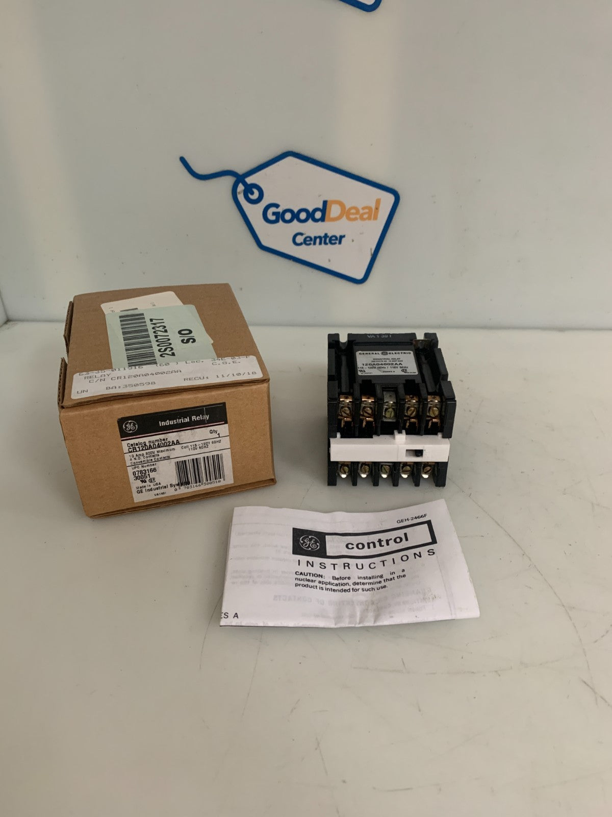 GENERAL ELECTRIC IND. RELAY CR120A002AA
