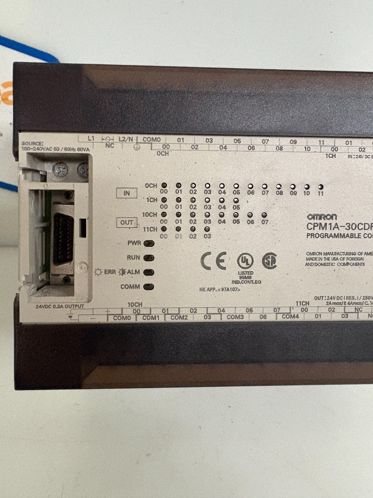 OMRON PROGRAMMABLE CONTROLLER CPM1A-30CDR-A-V1