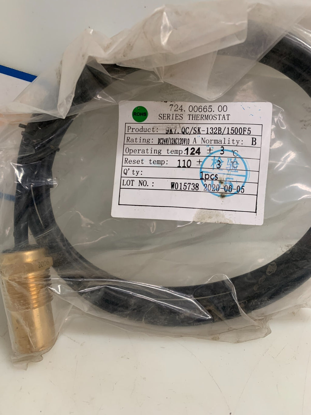 SHENZHEN THERMOSTAT 9K7.QC/SK-132B/1500FS1