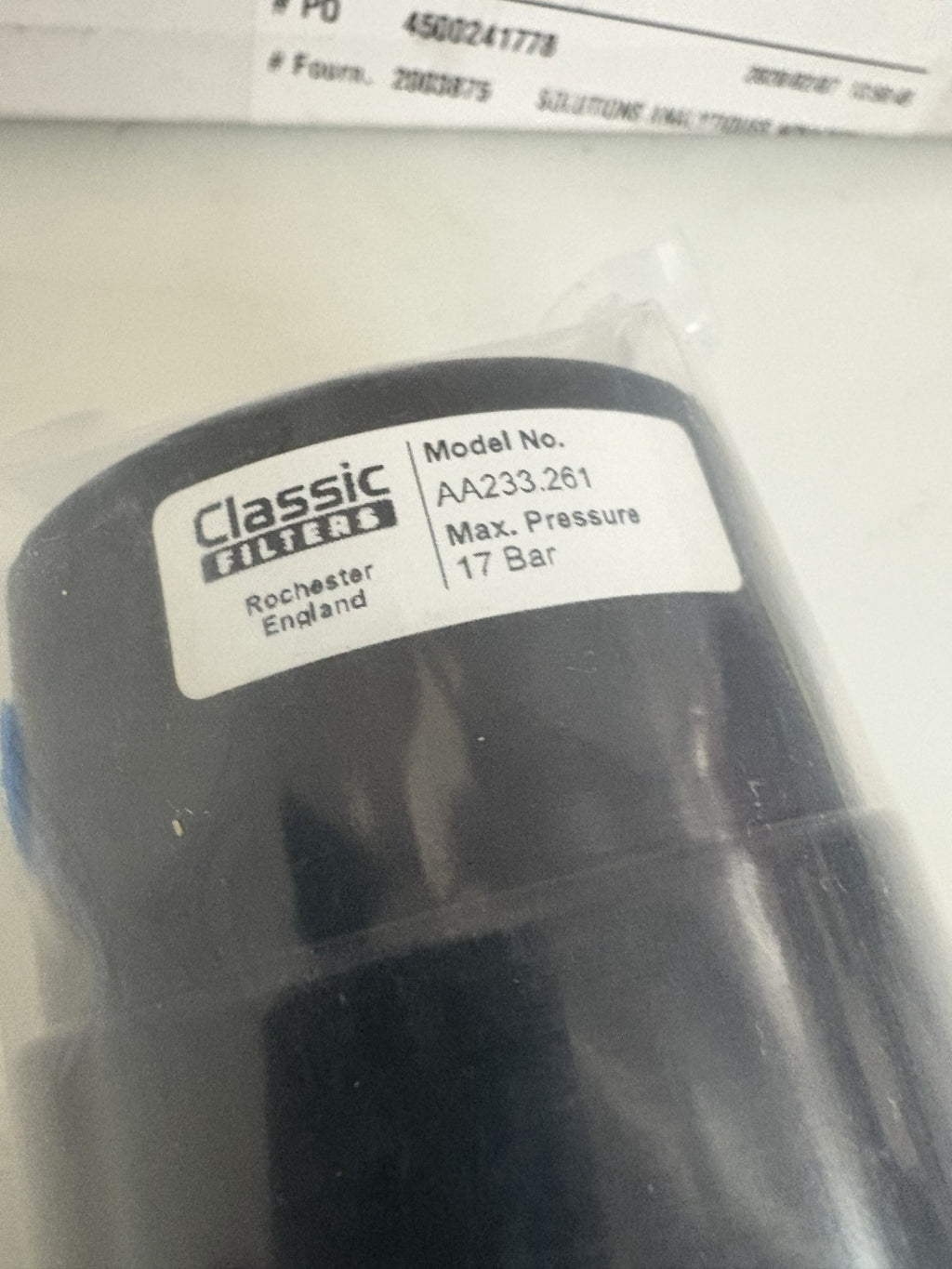 CLASSIC FILTERS FILTER HOUSING AA 233.2612