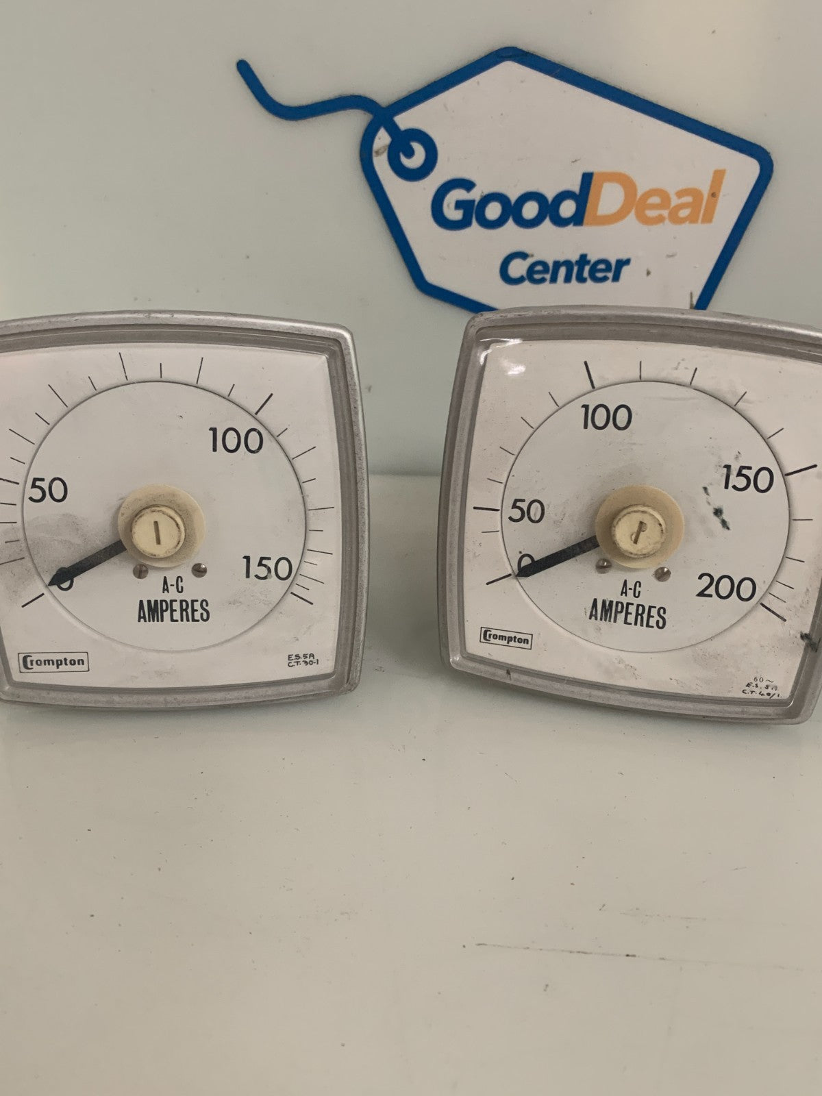 CROMPTON INST MIX LOT OF 4 PANEL AMP METER 3X 0-150 AND 1X 0-2002