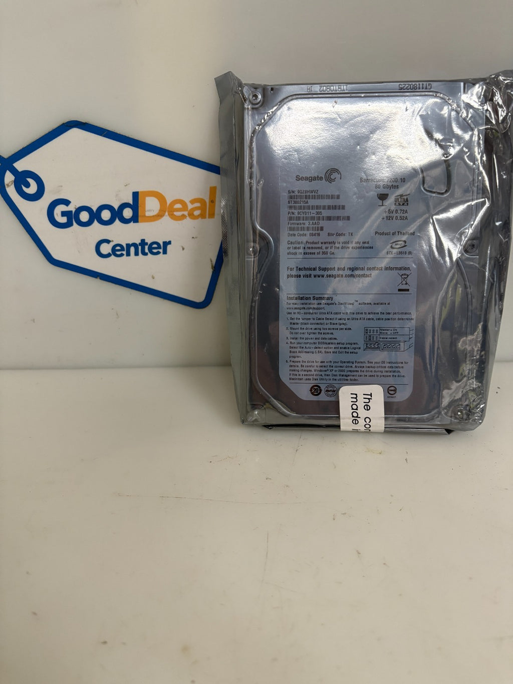 SEAGATE BARRACUDA 7200.10 80 G BYTES HARD DISK ST 308215 A 9CY011-3050