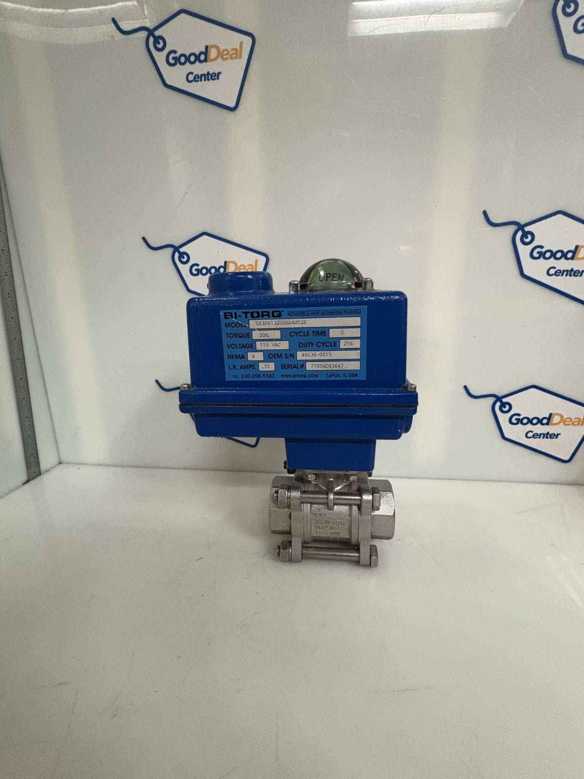 BI-TORQ ACTUATOR IS3PS13200EA4HT2S W/1 1/4" S.STEEL BALL VALVE