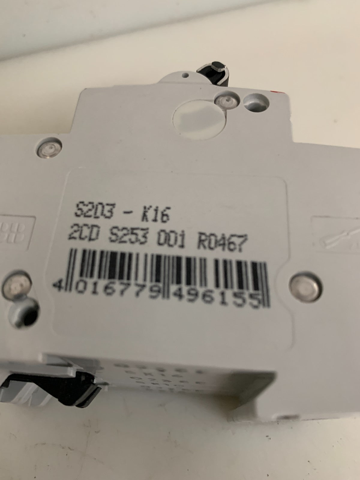 LOT OF 2 ABB CIRCUIT BREAKER K16 A S 203-K16