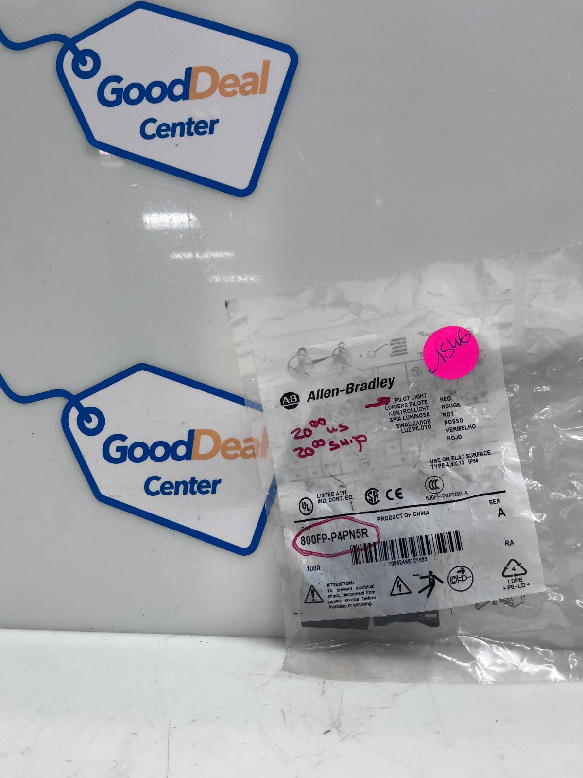ALLEN BRADLEY 800FP-P4PN5R / 800FPP4PN5R Pilot Light