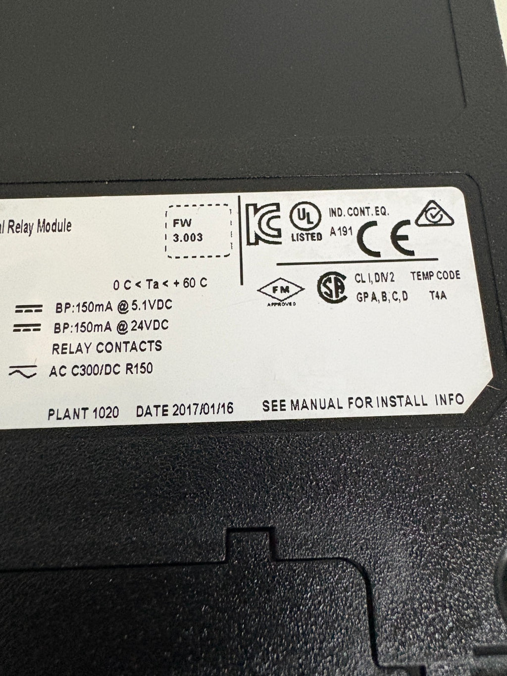 ALLEN BRADLEY CONTROL LOGIX 16 PT DIGITAL RELAY MODULE 1756-0W16I SER A4