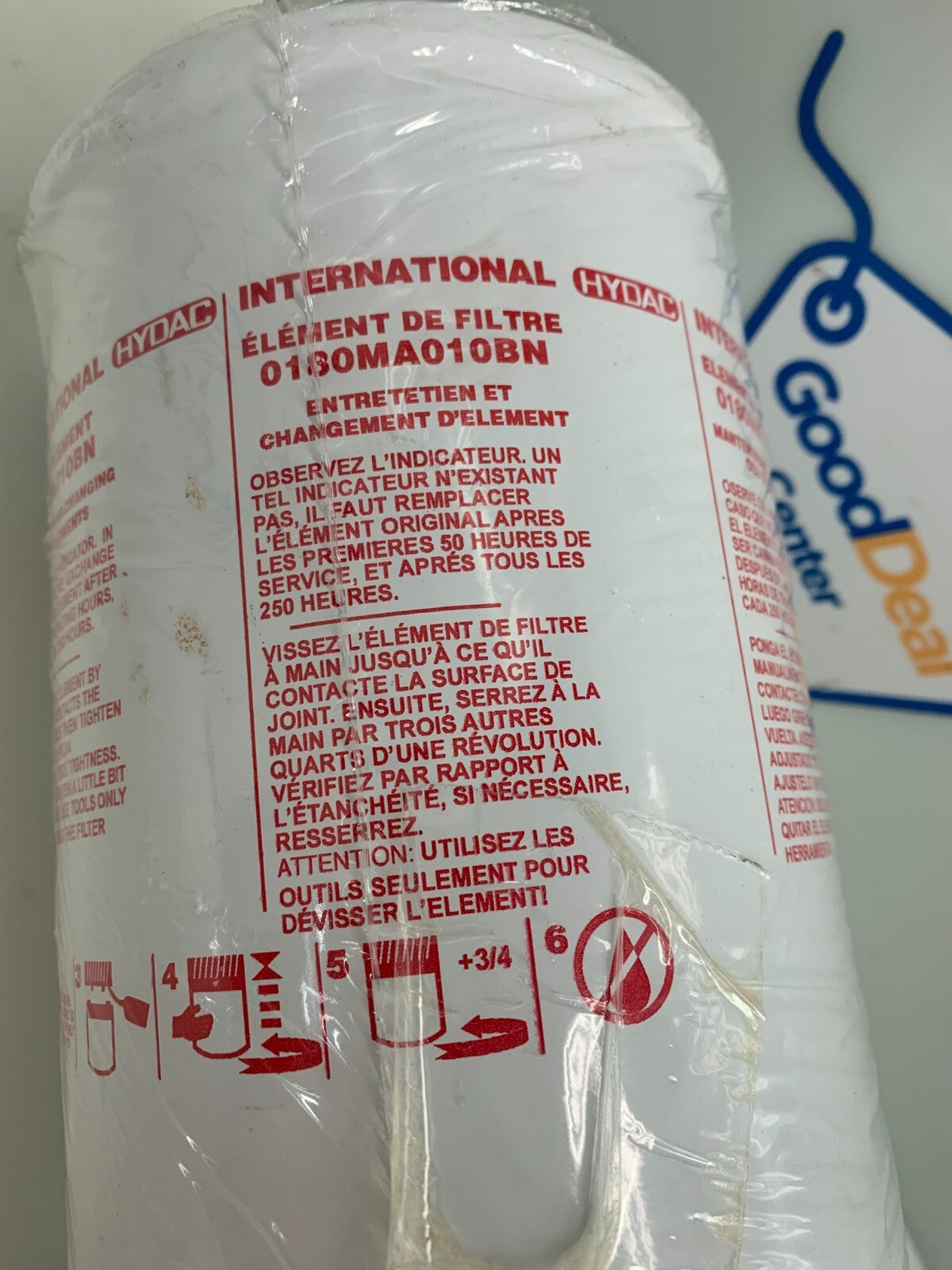 HYDAC  Hydraulic Filter Element   0180 MA 010 BN