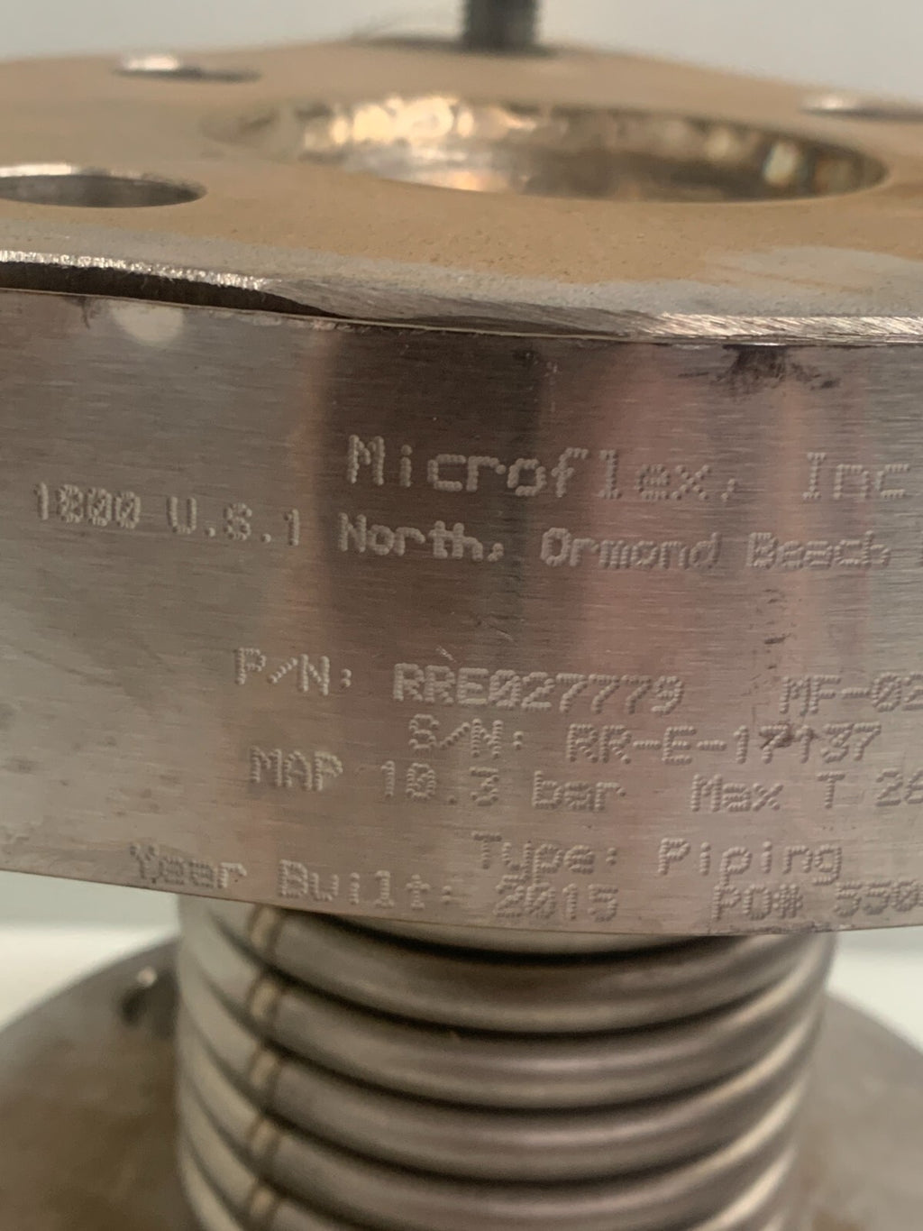 MICROFLEX INC   Piping Expension Unit   RRE027779