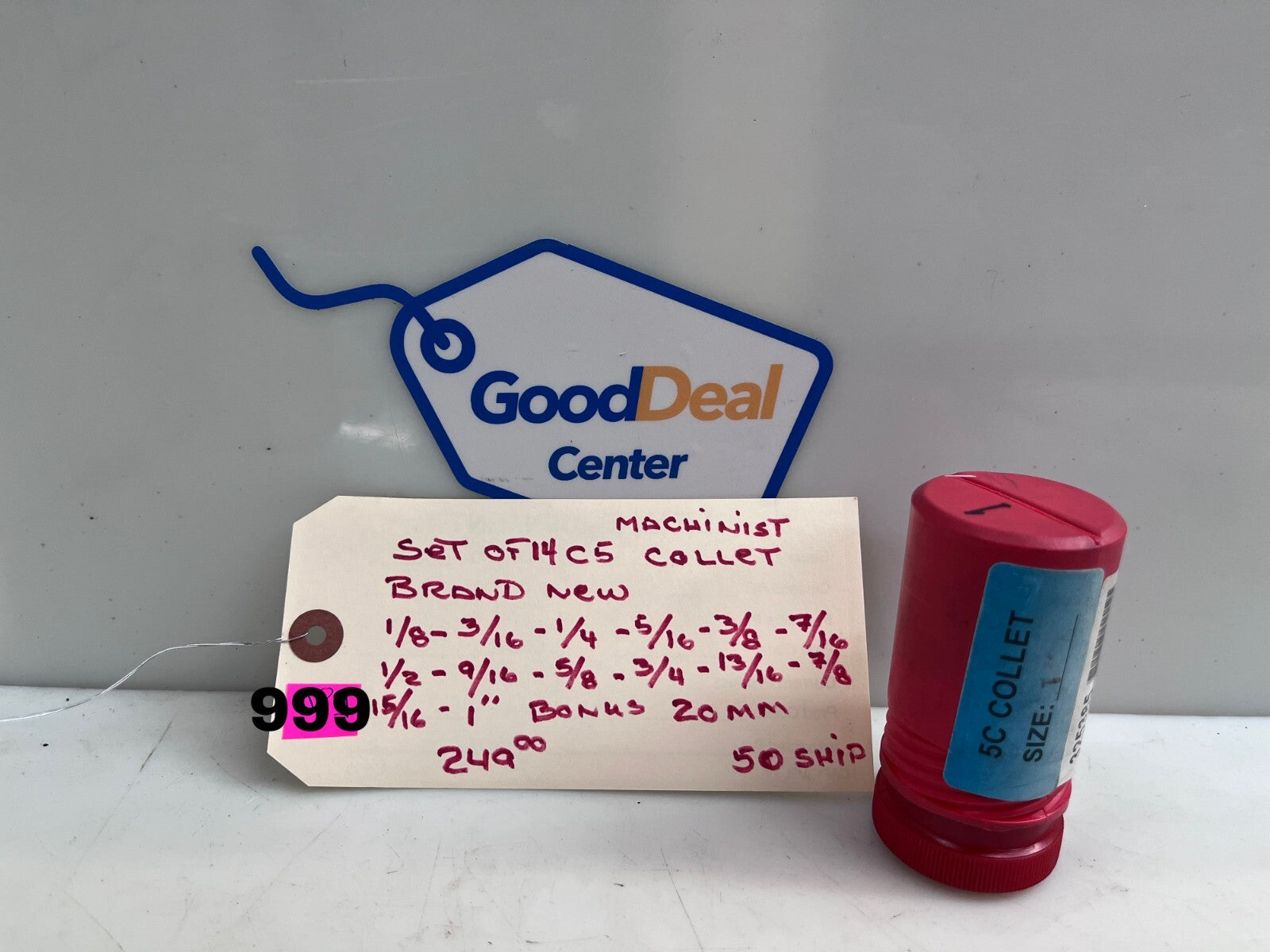 (14) Assorted Set 5-C Collets w/Internal Threads